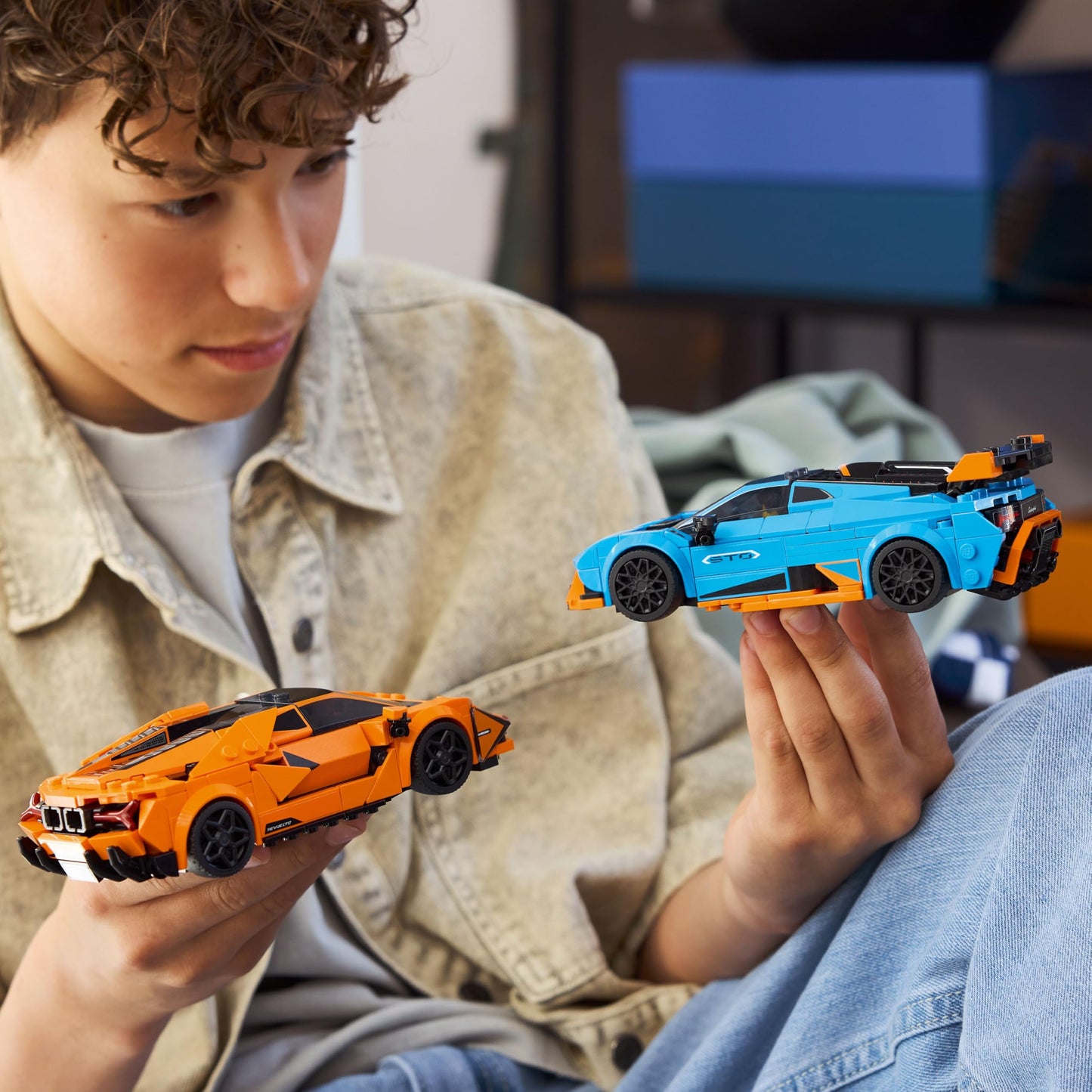 LEGO Speed Champions: Lamborghini Revuelto & Huracan STO (77238) – Build & Display Car Kit for Ages 10+