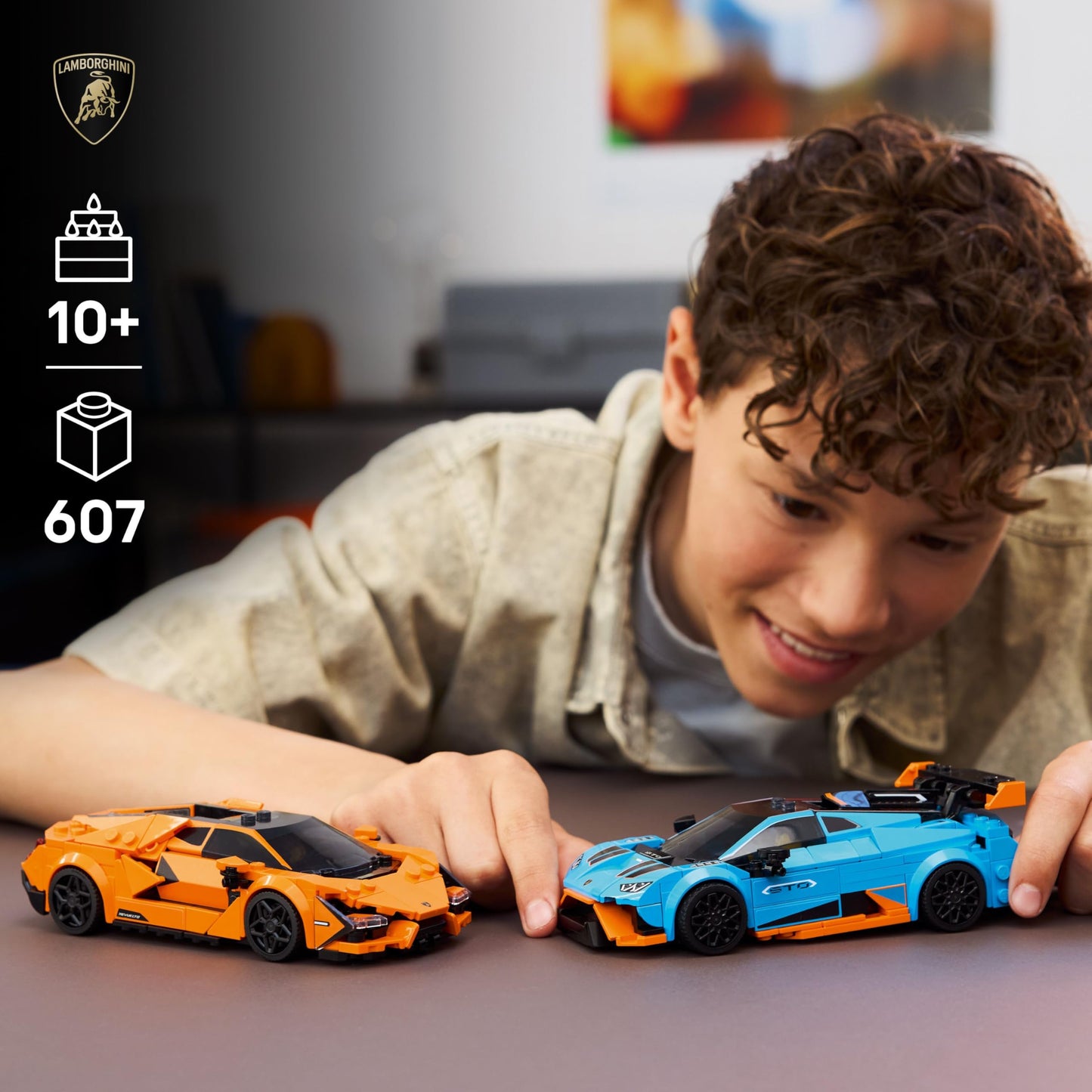 LEGO Speed Champions: Lamborghini Revuelto & Huracan STO (77238) – Build & Display Car Kit for Ages 10+