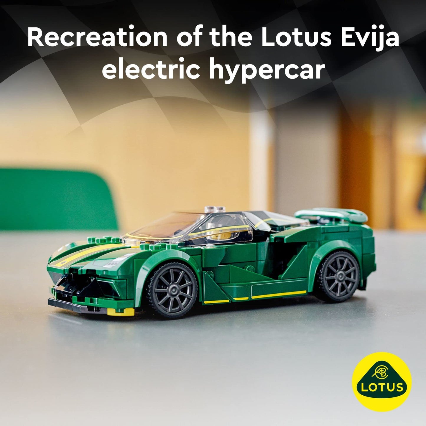 LEGO Speed Champions Lotus Evija 76907 – Collectible Race Car Toy with Minifigure
