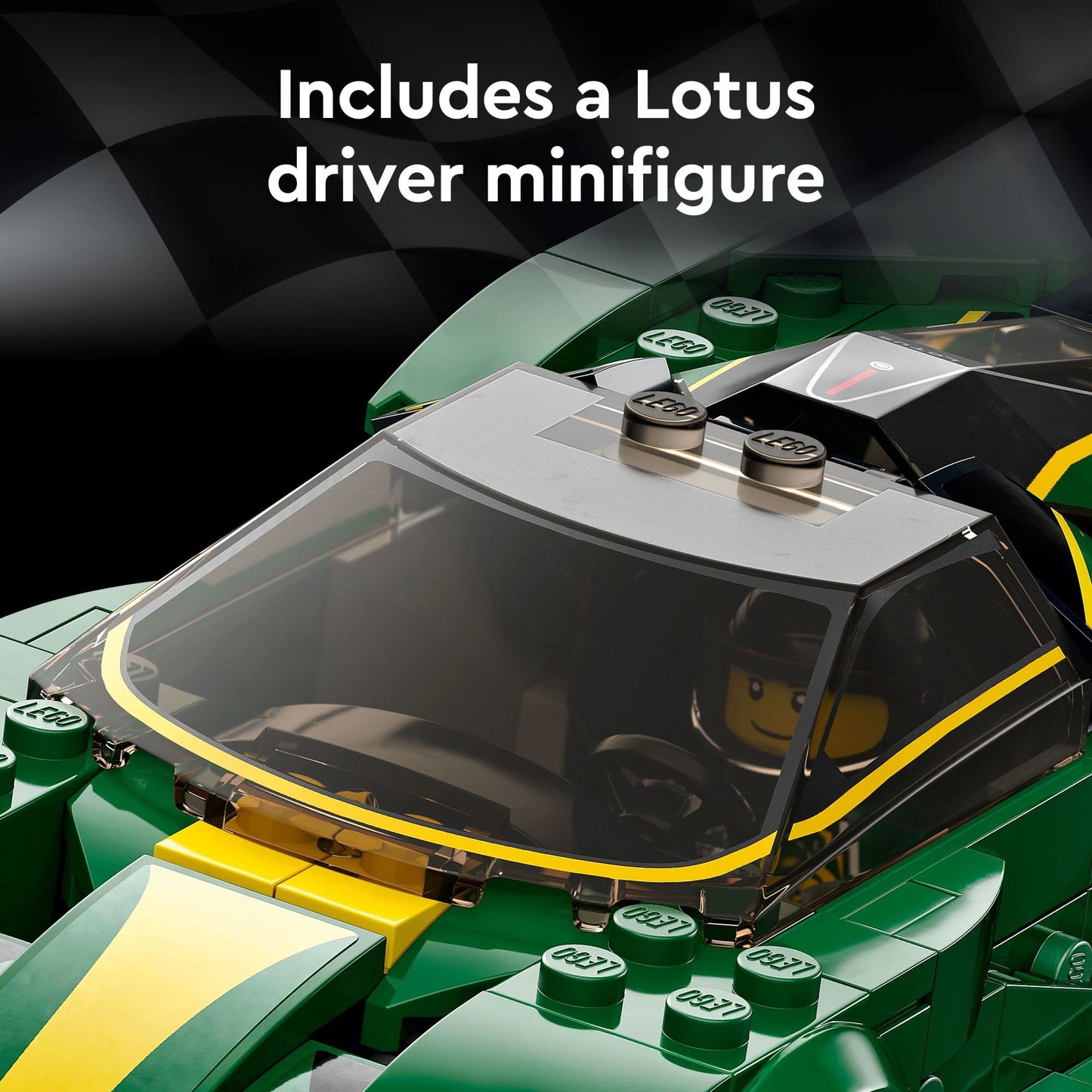 LEGO Speed Champions Lotus Evija 76907 – Collectible Race Car Toy with Minifigure