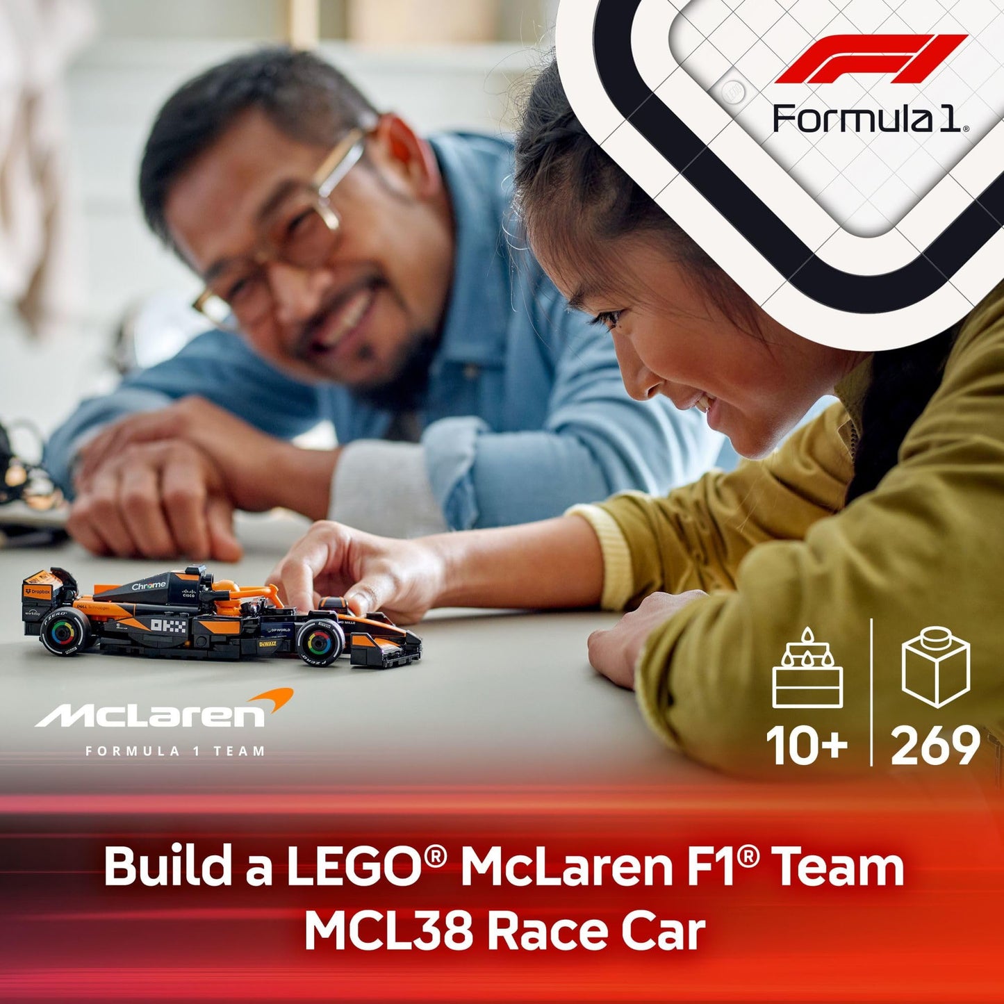 LEGO Speed Champions McLaren F1 Team MCL38 Race Car 77251 – Build, Display & Race