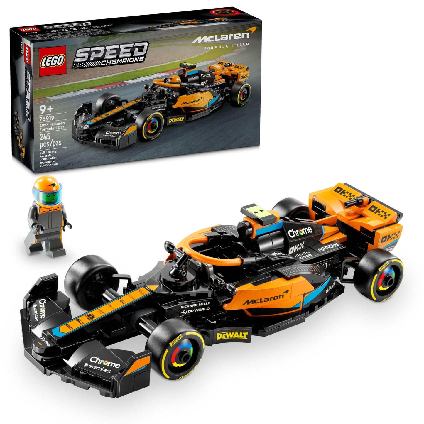 LEGO Speed Champions 76919 McLaren F1 Race Car Toy – Build & Display