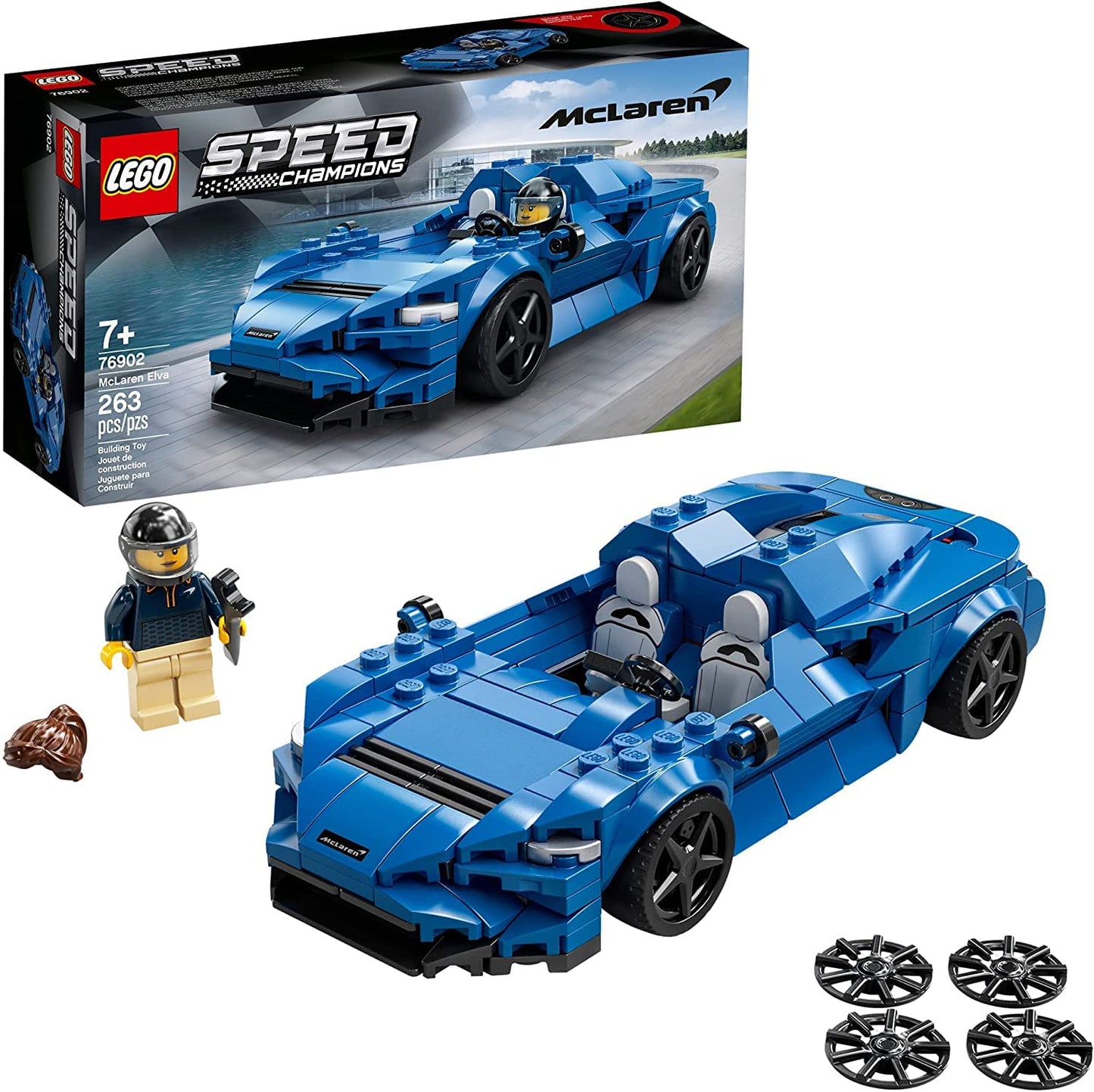 LEGO Speed Champions McLaren Elva 76902 Building Kit – 263 Pieces (2021)