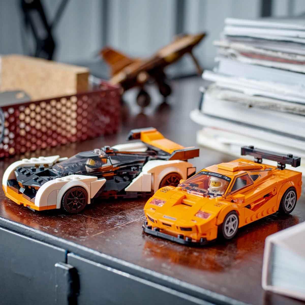 LEGO Speed Champions McLaren Solus GT & McLaren F1 LM 76918 – Double Pack Building Set for Ages 9+
