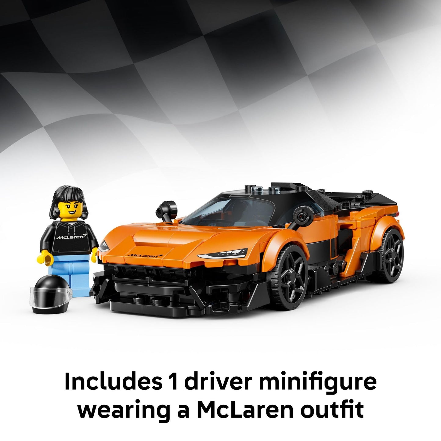LEGO Speed Champions McLaren W1 Race Car Toy 77257 | Build, Display & Race – 287 Pieces (Ages 9+)