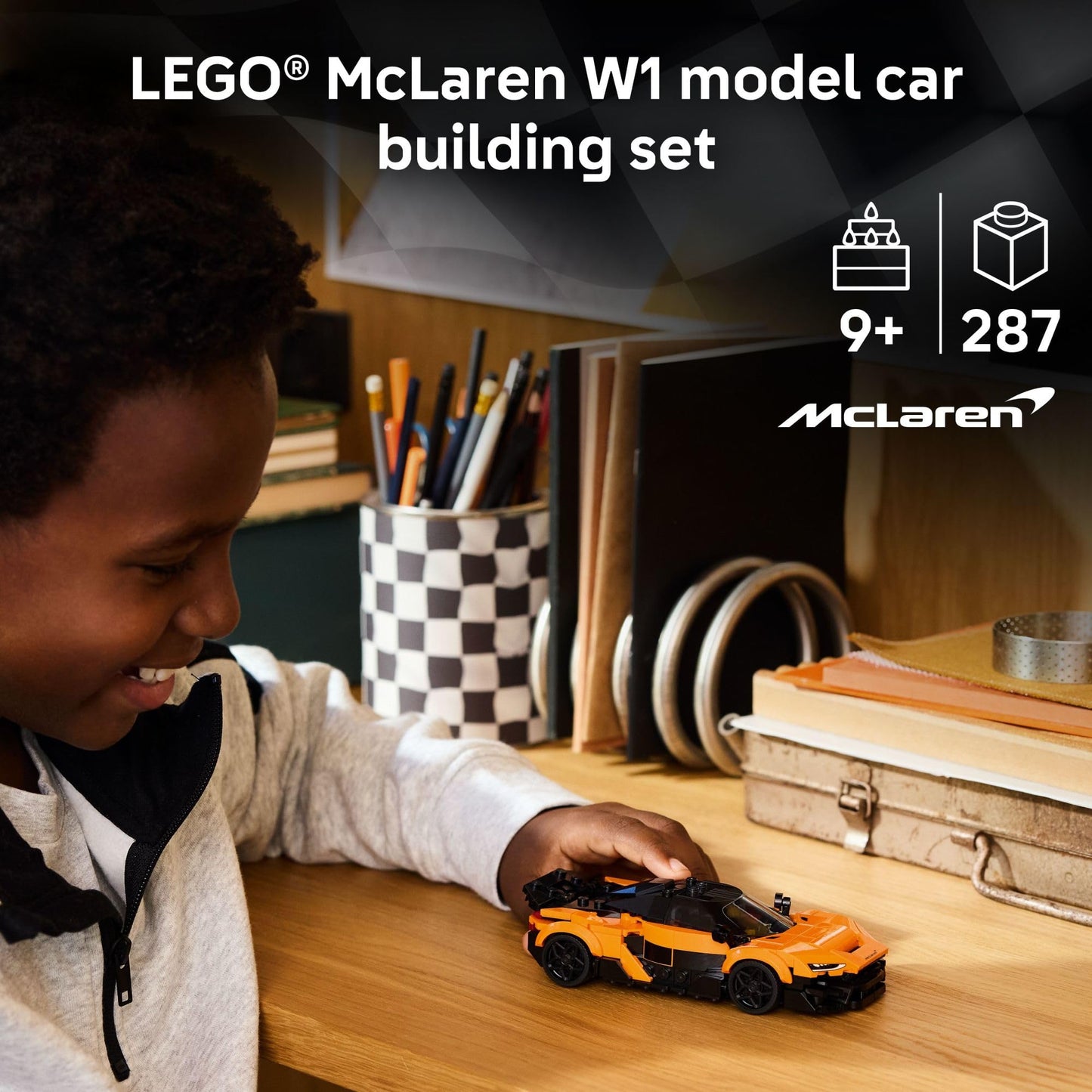 LEGO Speed Champions McLaren W1 Race Car Toy 77257 | Build, Display & Race – 287 Pieces (Ages 9+)