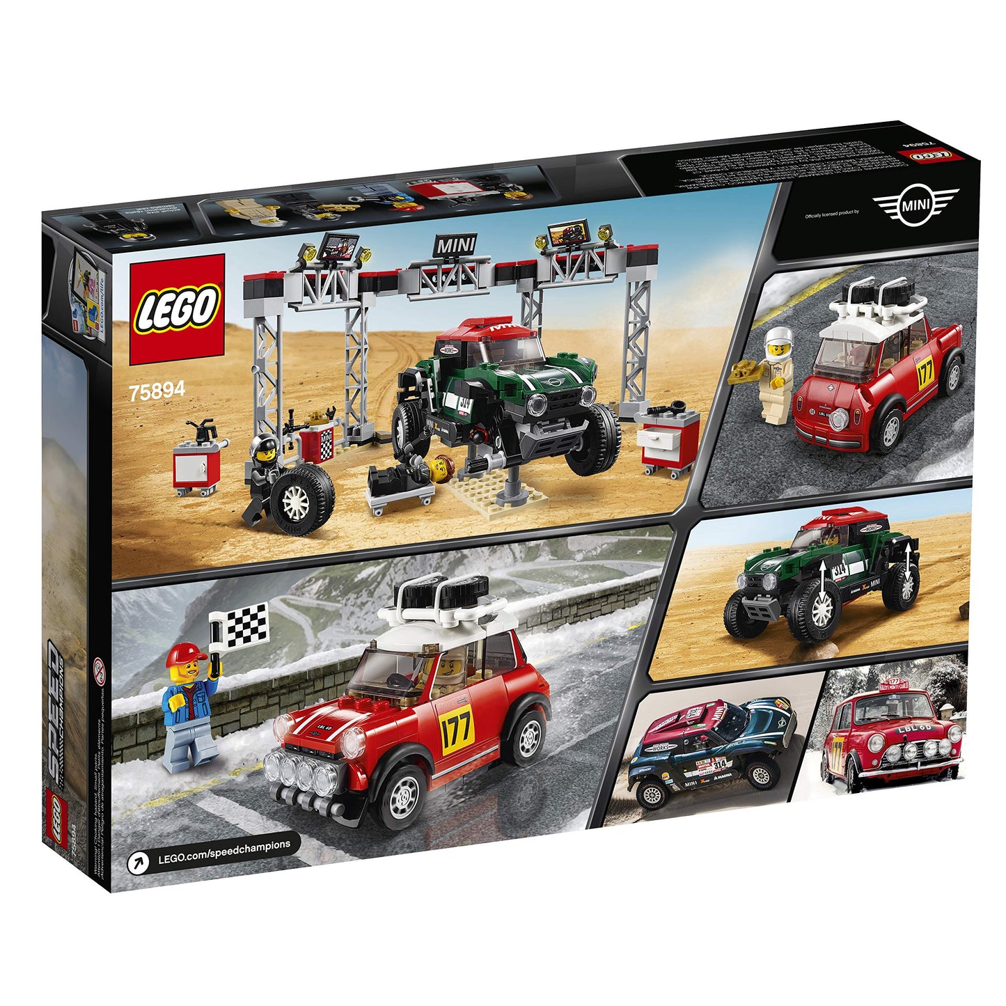 LEGO Speed Champions 75894: 1967 Mini Cooper S Rally & 2018 MINI John Cooper Works Buggy (481 Pieces)