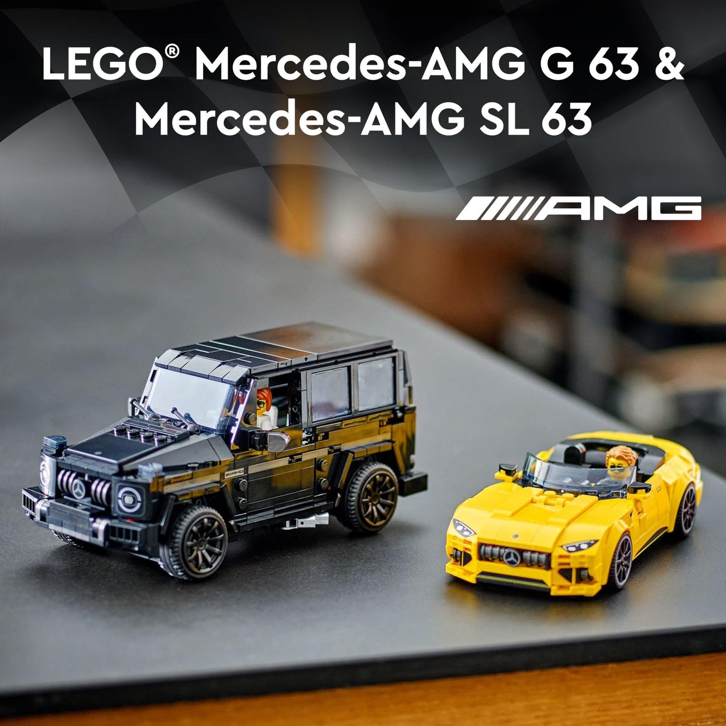 LEGO Speed Champions Mercedes-AMG G 63 & SL 63 (76924) – 806-Piece Building Set for Ages 10+