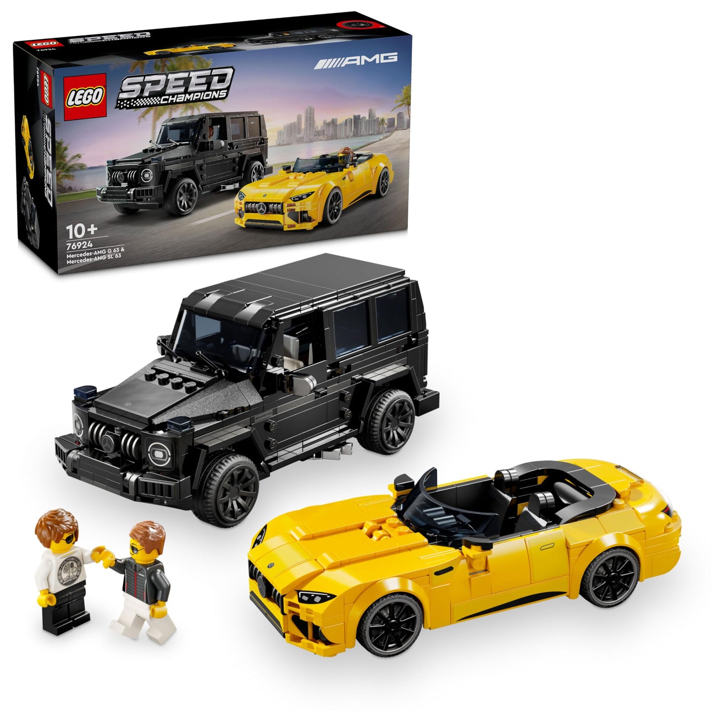 LEGO Speed Champions Mercedes-AMG G63 & SL63 (76924) – 2-in-1 Car Set for Builders and Collectors