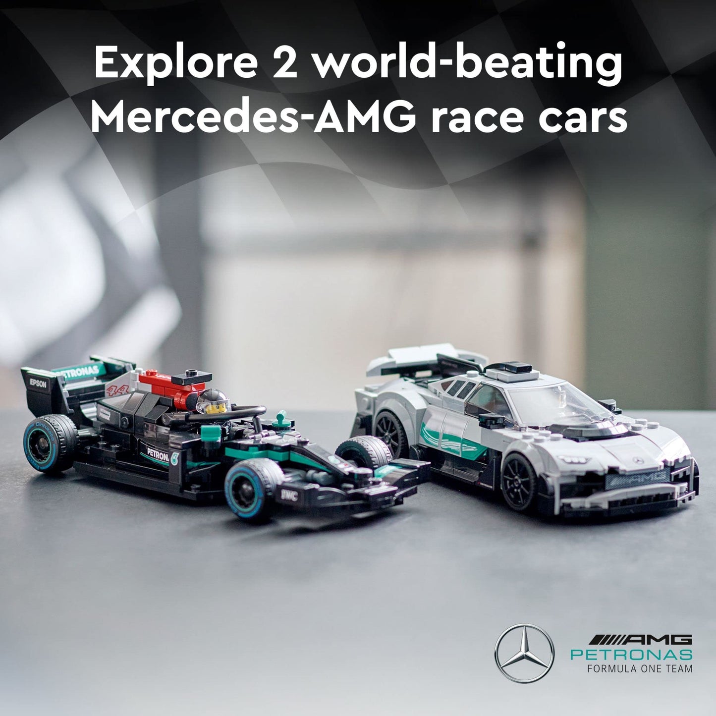 LEGO Speed Champions 76909: Mercedes-AMG F1 W12 E Performance & Project One 2-in-1 Race Car Building Kit