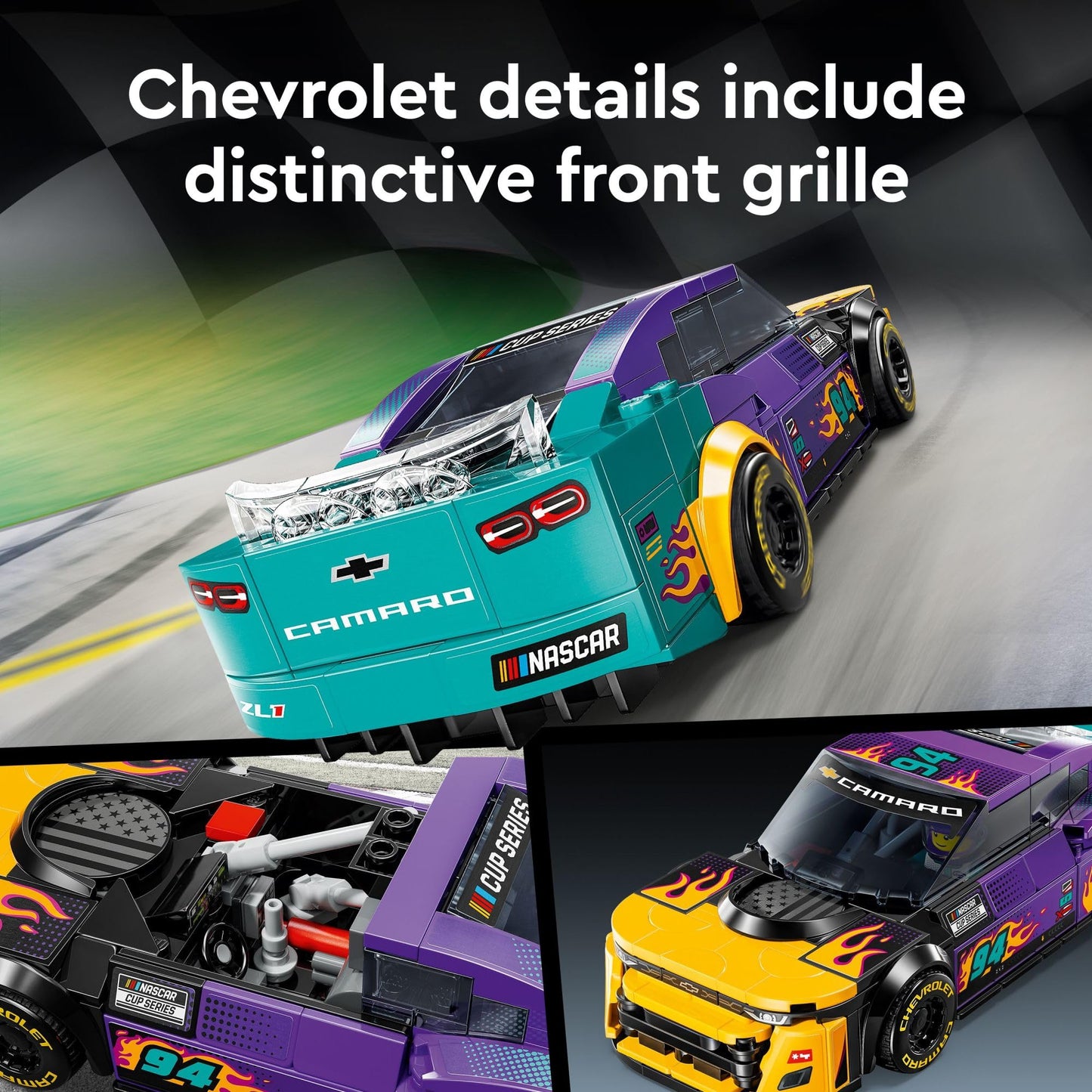 LEGO Speed Champions NASCAR Next Gen Chevrolet Camaro ZL1 76935 – Build, Race, Collect
