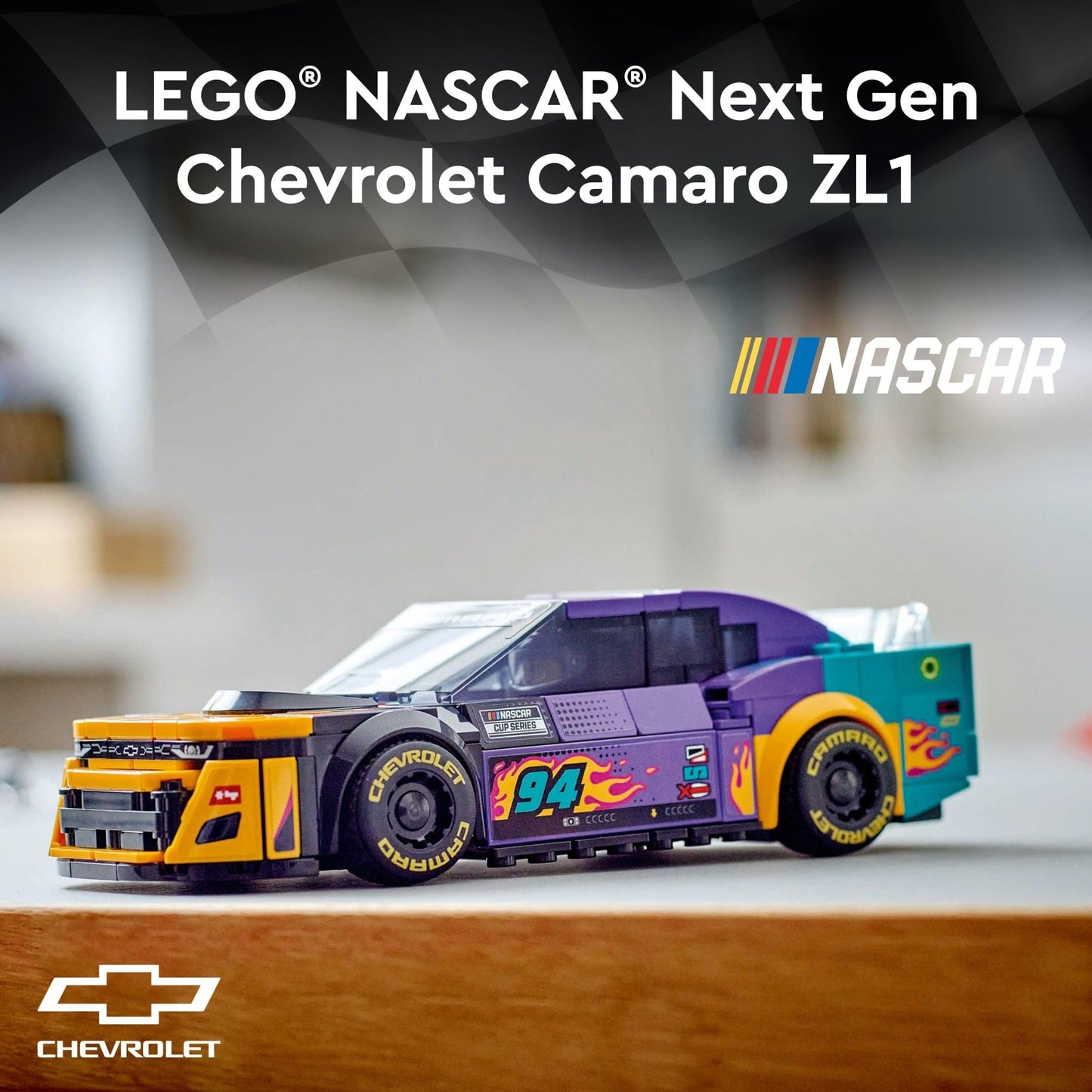 LEGO Speed Champions NASCAR Next Gen Chevrolet Camaro ZL1 76935 – Build, Race, Collect