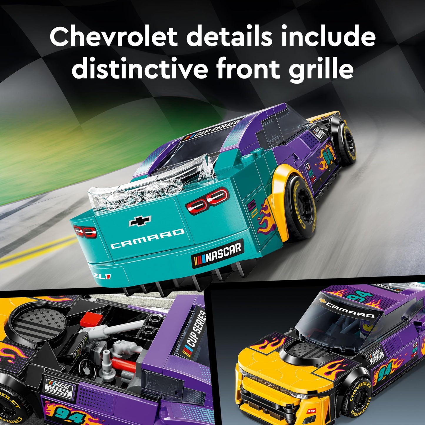 LEGO Speed Champions NASCAR Next Gen Camaro ZL1 76935 | Build, Race, Display