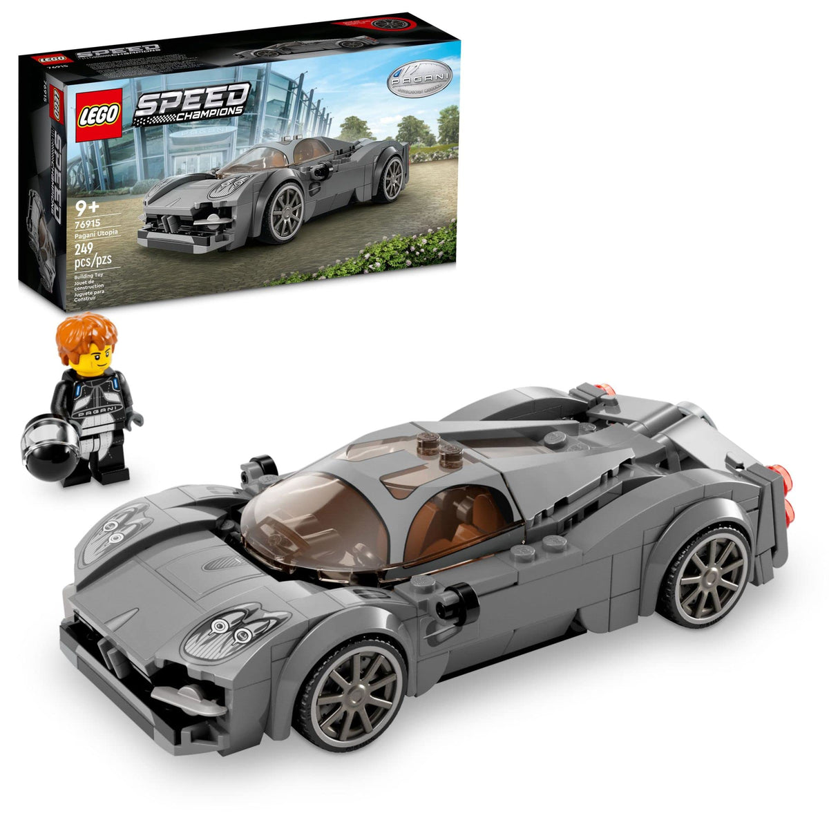 LEGO Speed Champions Pagani Utopia 76915 – Race Car Toy Model & Collectible, Italian Hypercar