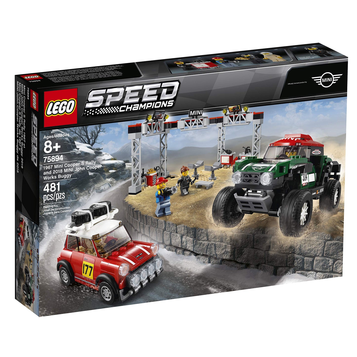 LEGO Speed Champions 75894: 1967 Mini Cooper S Rally & 2018 MINI John Cooper Works Buggy (481 Pieces)