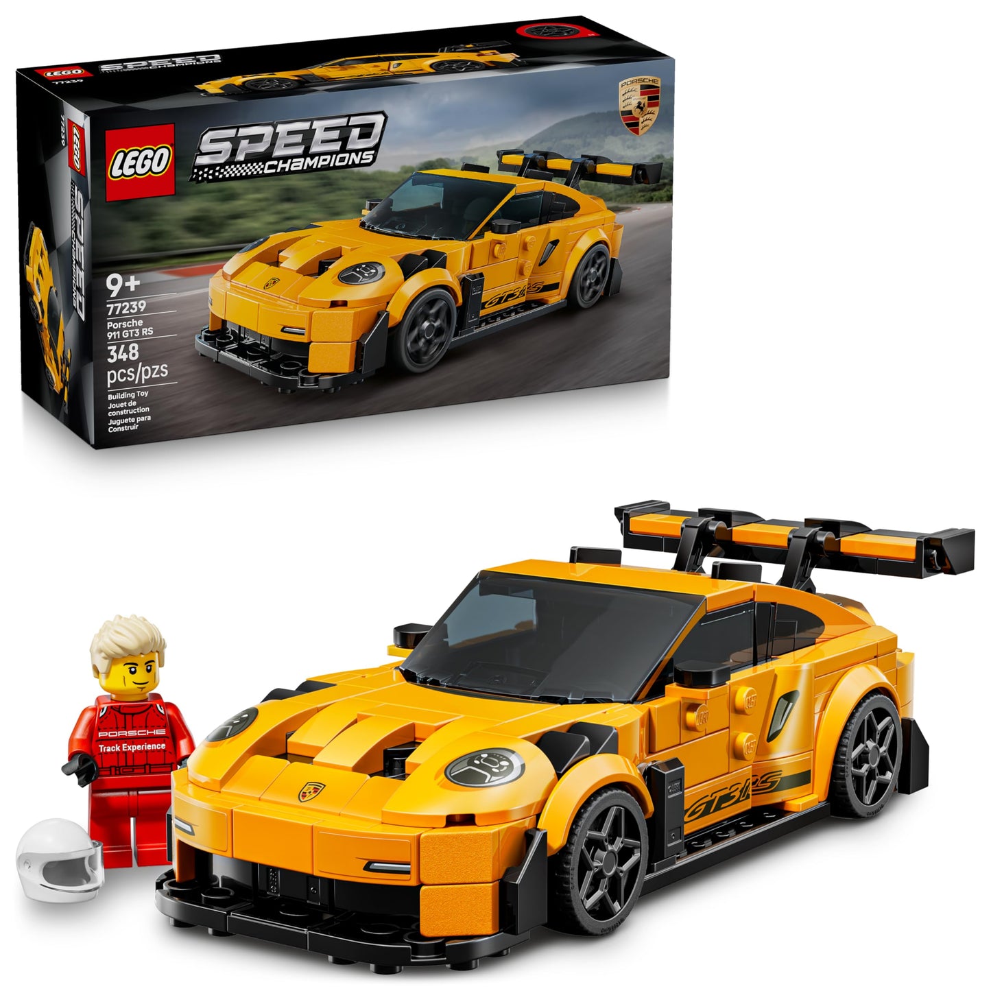 LEGO Speed Champions Porsche 911 GT3 RS – 77239 Building Set for Kids & Racing Fans