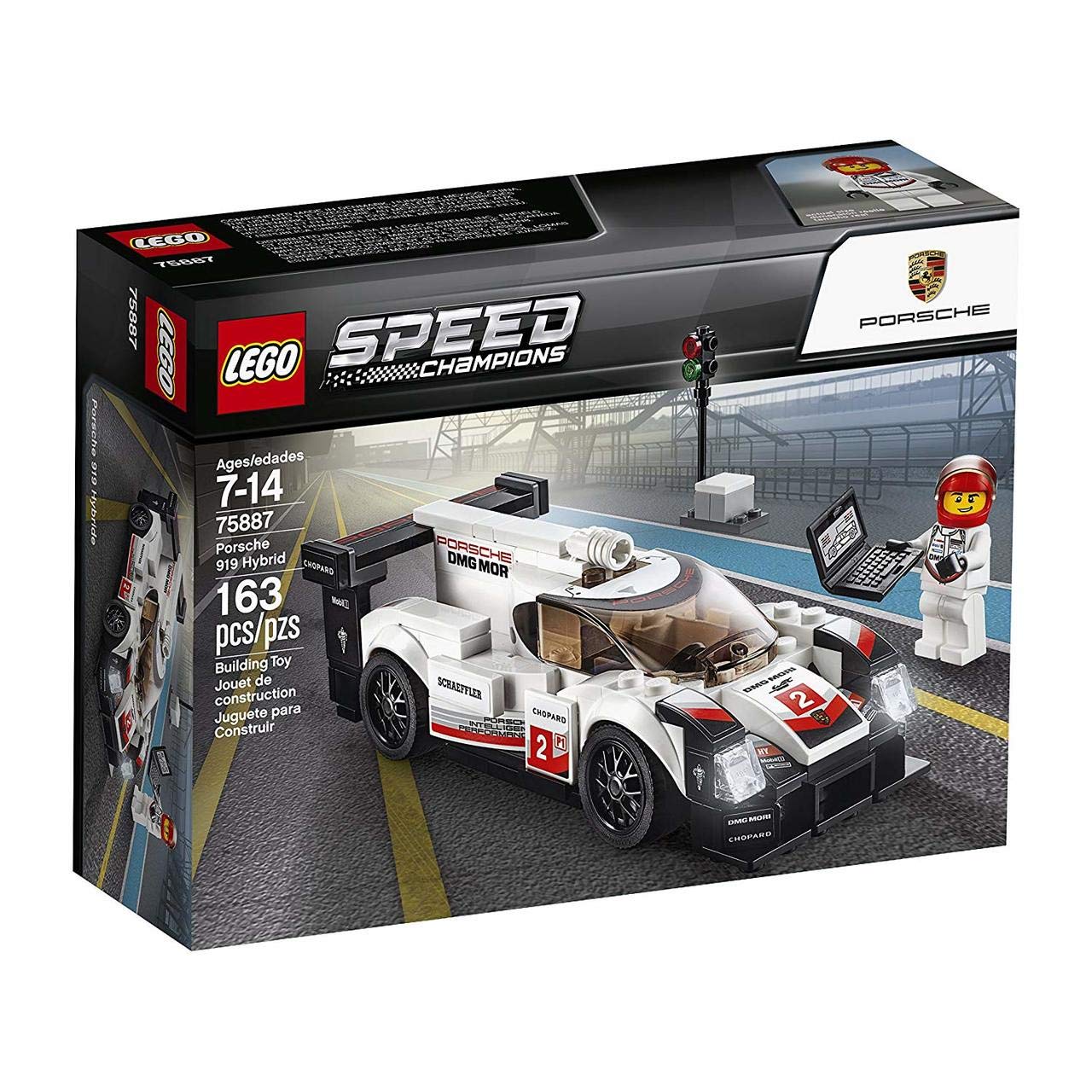 LEGO Speed Champions Porsche 919 Hybrid 75887 Building Kit – 163 Pieces | Multicolor