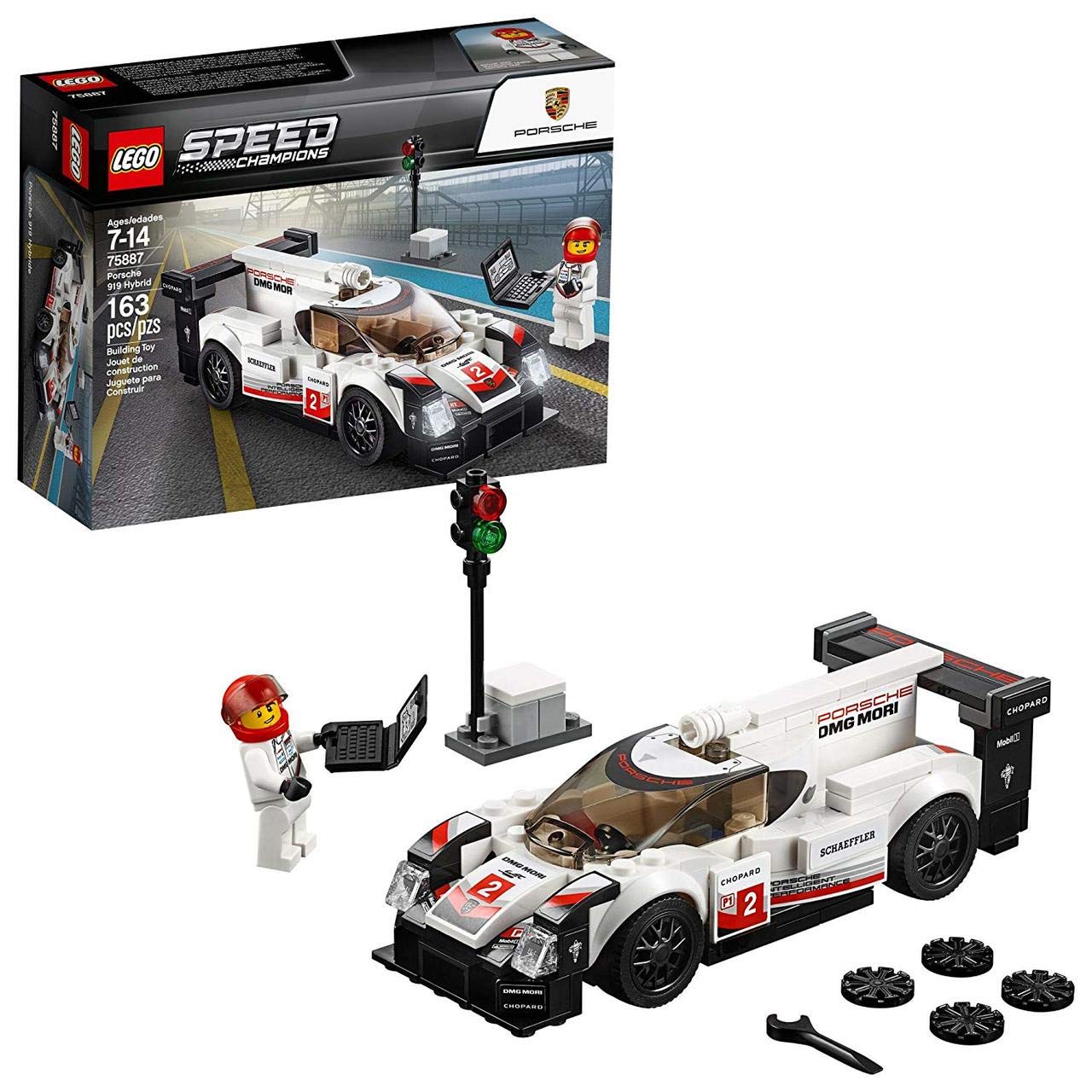 LEGO Speed Champions Porsche 919 Hybrid 75887 Building Kit – 163 Pieces | Multicolor