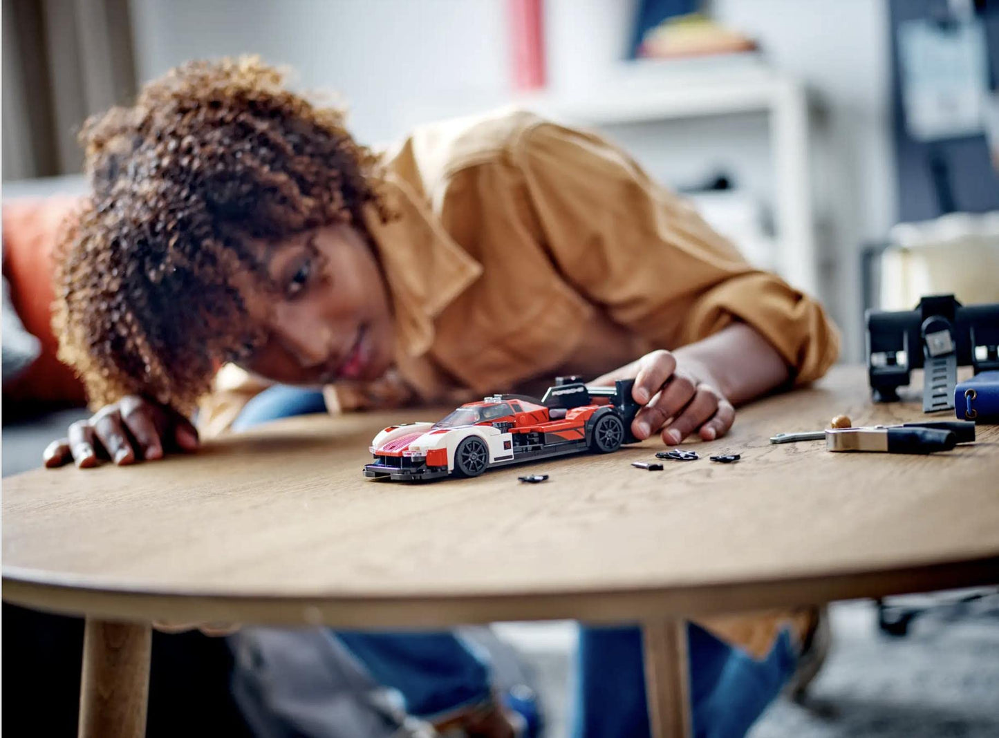 LEGO Speed Champions Porsche 963 76916 – Collectible Race Car Building Kit with Minifigure
