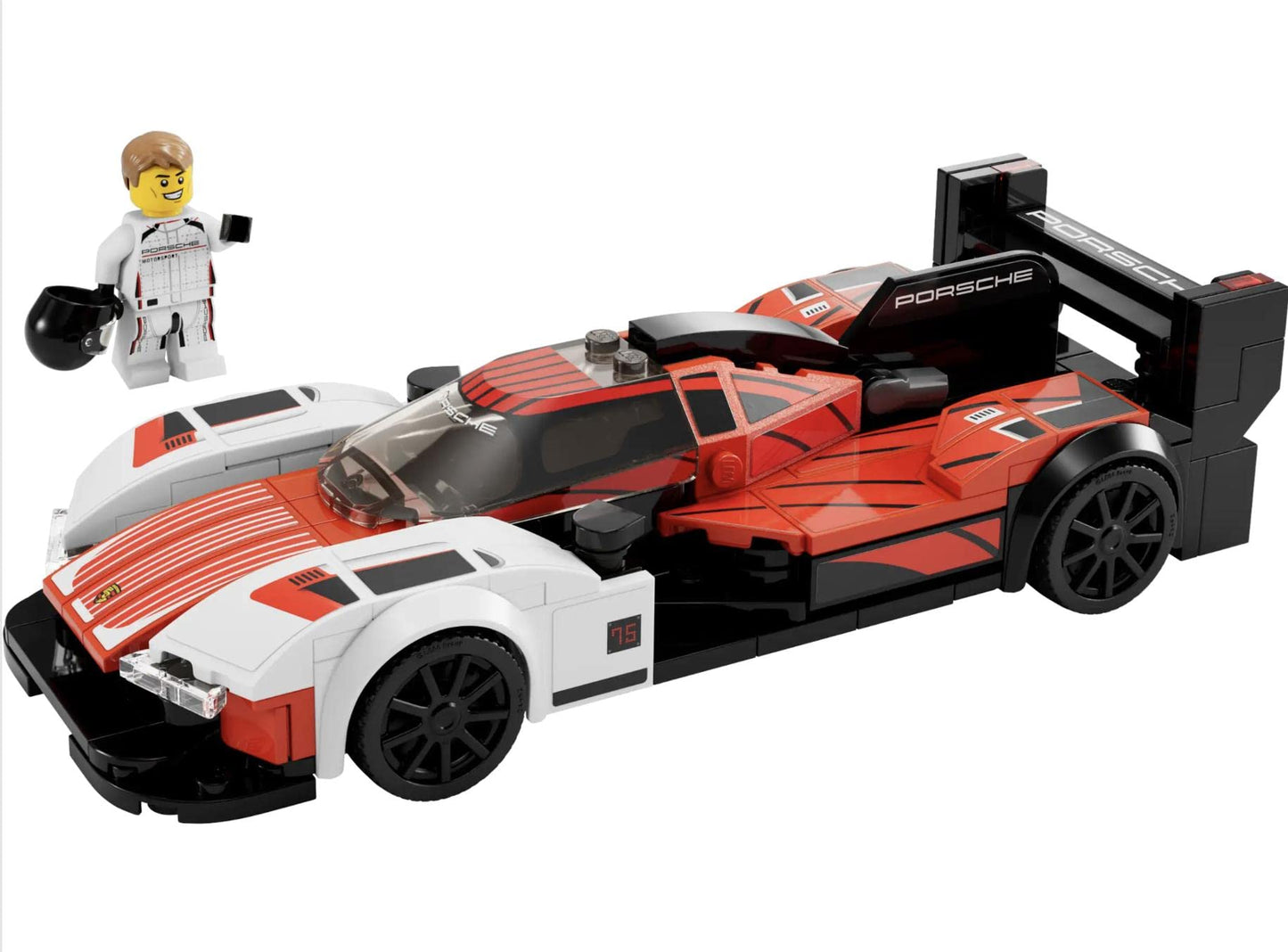 LEGO Speed Champions Porsche 963 76916 – Collectible Race Car Building Kit with Minifigure