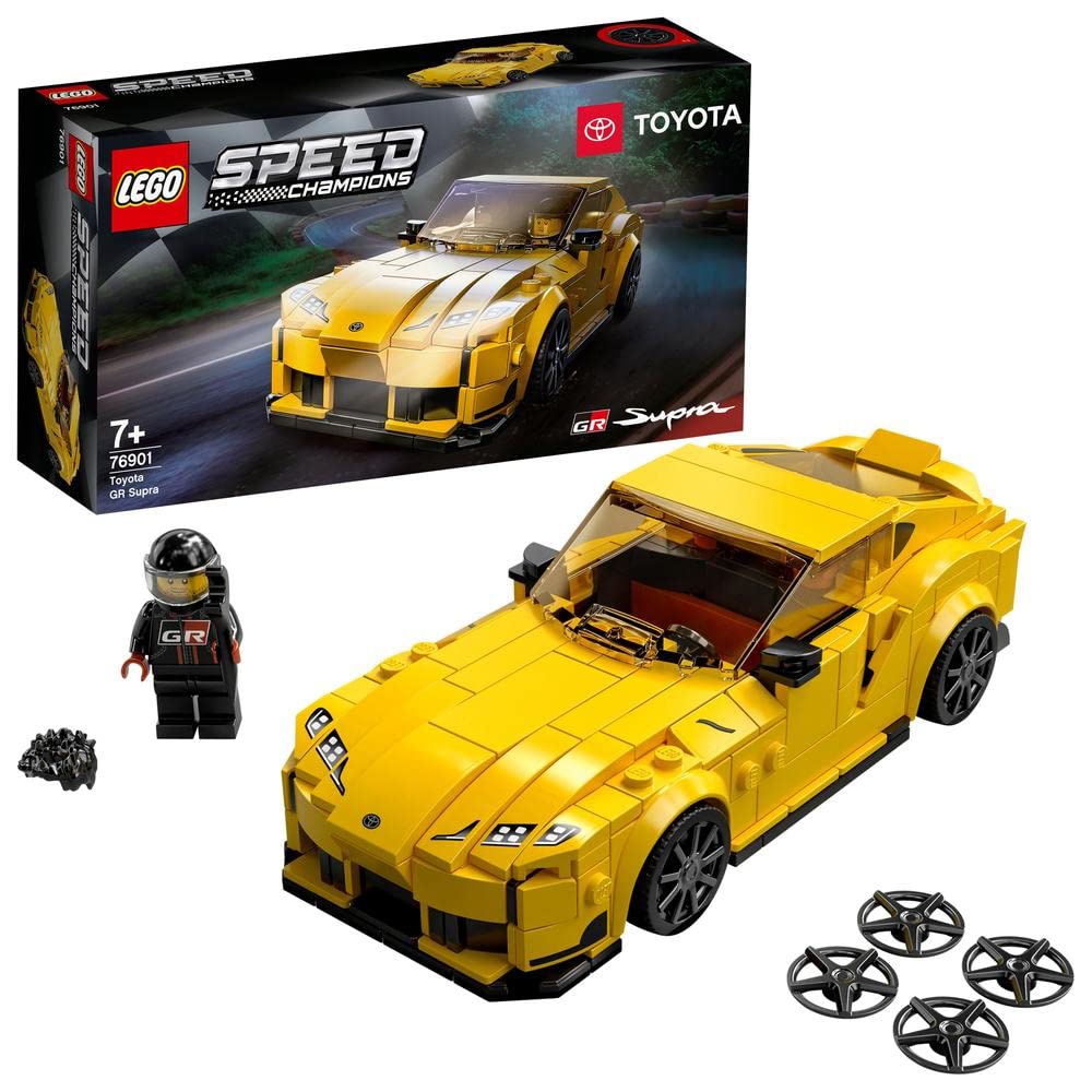 LEGO Speed Champions Toyota GR Supra 76901 – 299-Piece Building Kit with Racing Minifigure
