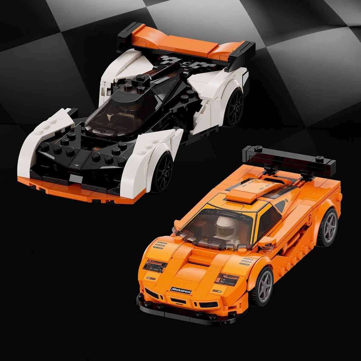 LEGO Speed Champions McLaren Solus GT & McLaren F1 LM 76918 – Double Pack Building Set for Ages 9+