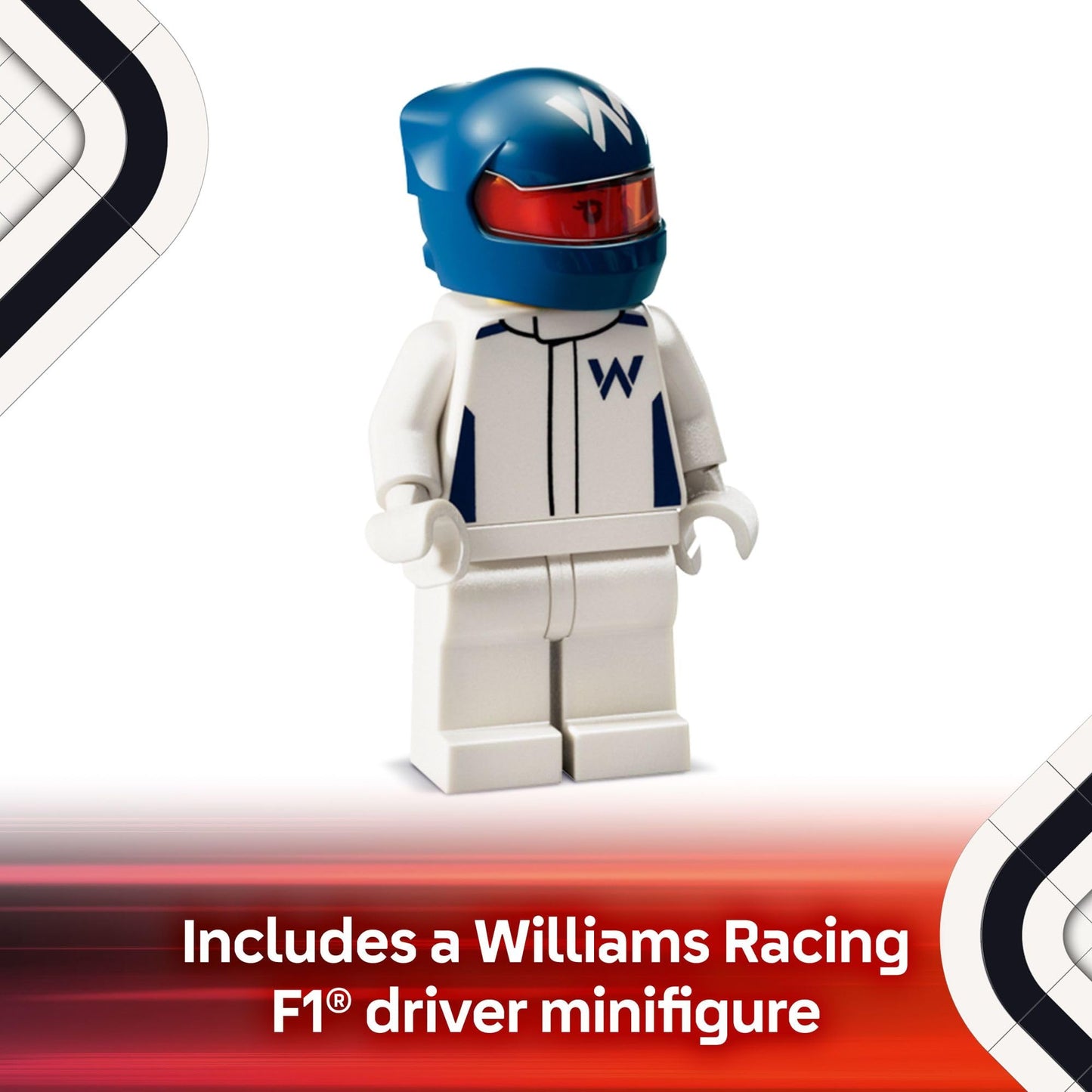 LEGO Speed Champions Williams FW46 F1 Race Car Toy 77249 – Build, Display & Race