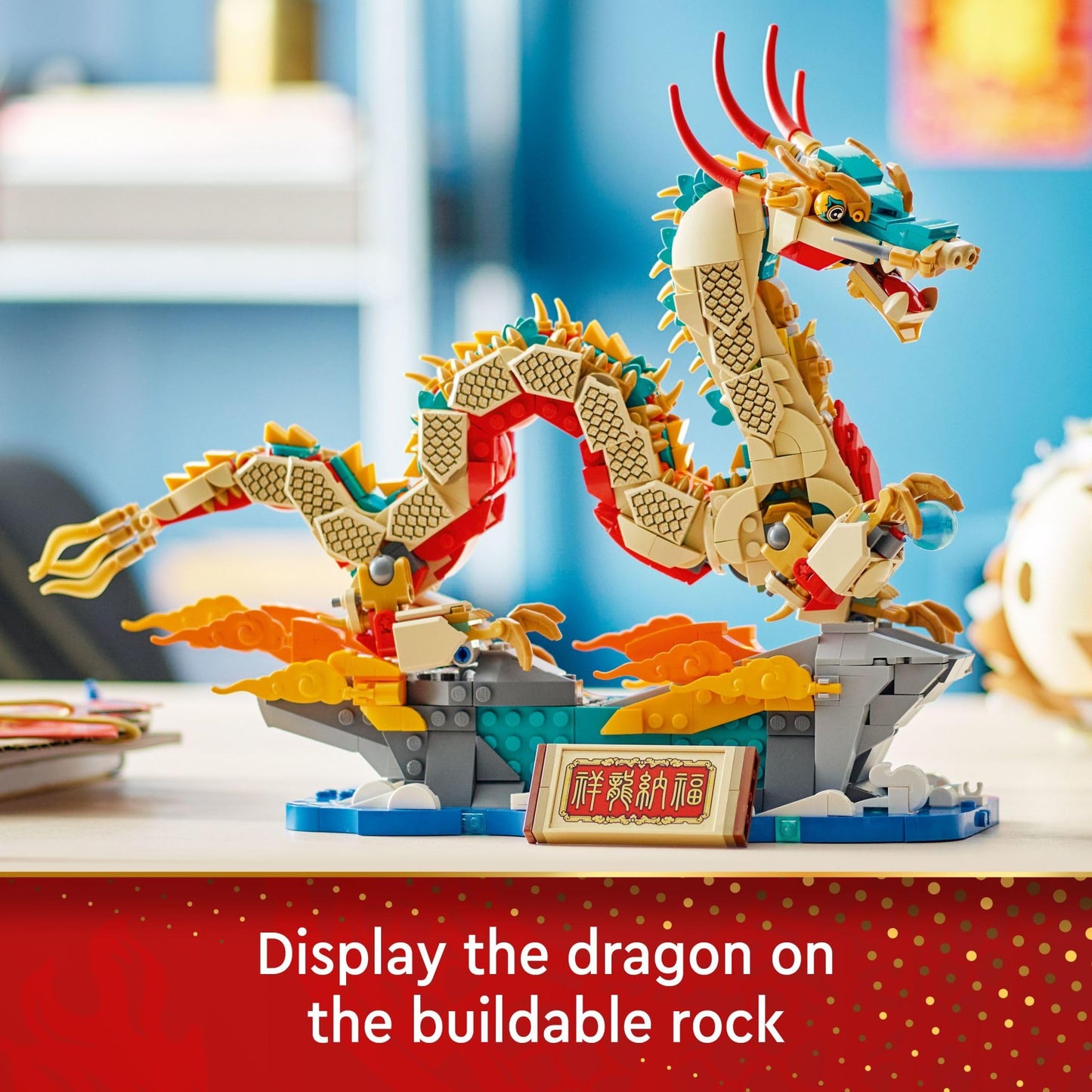 LEGO Spring Festival Auspicious Dragon 80112 – Buildable Dragon Toy for Ages 10+