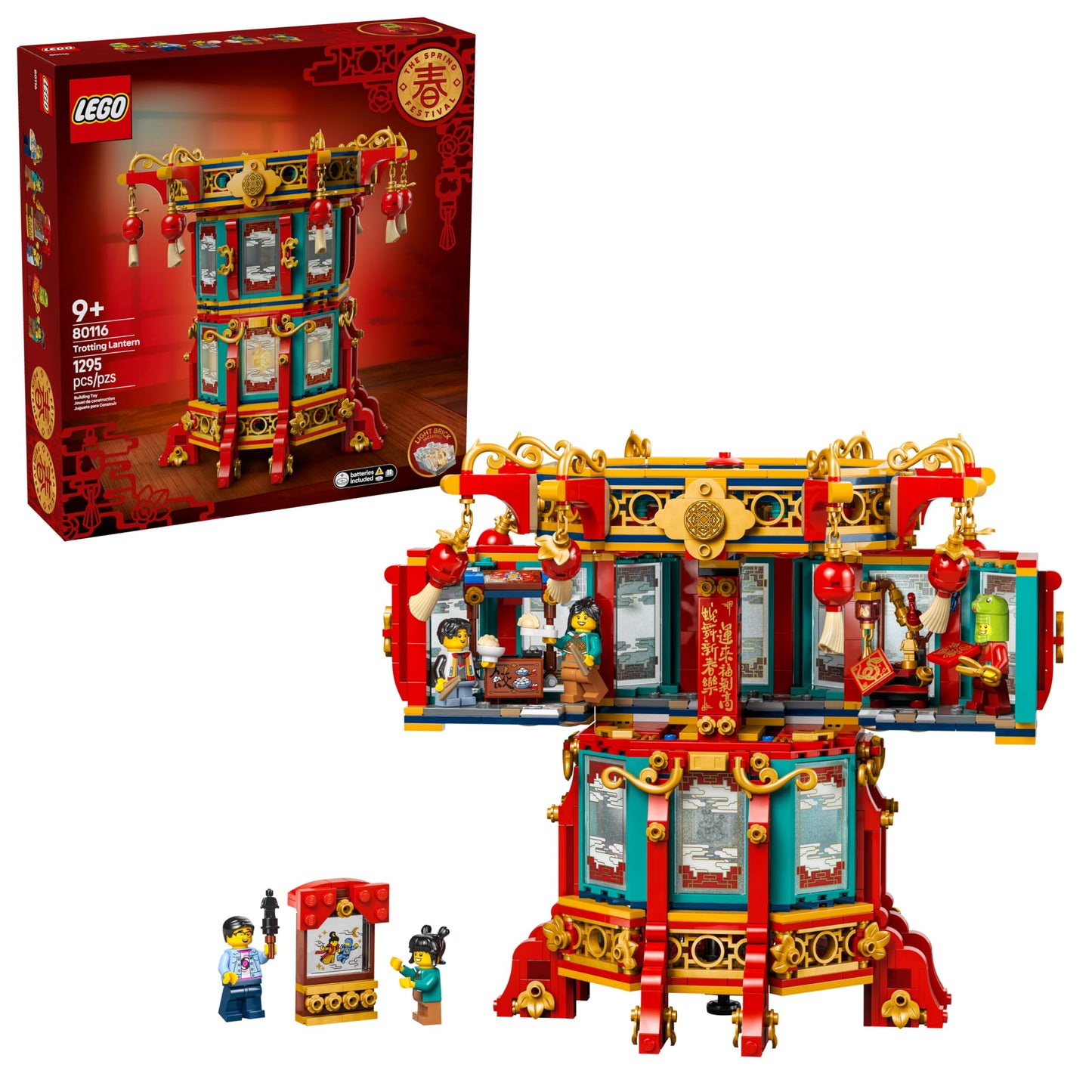 LEGO Spring Festival Trotting Lantern 80116 – Educational Building Set for Year of the Snake