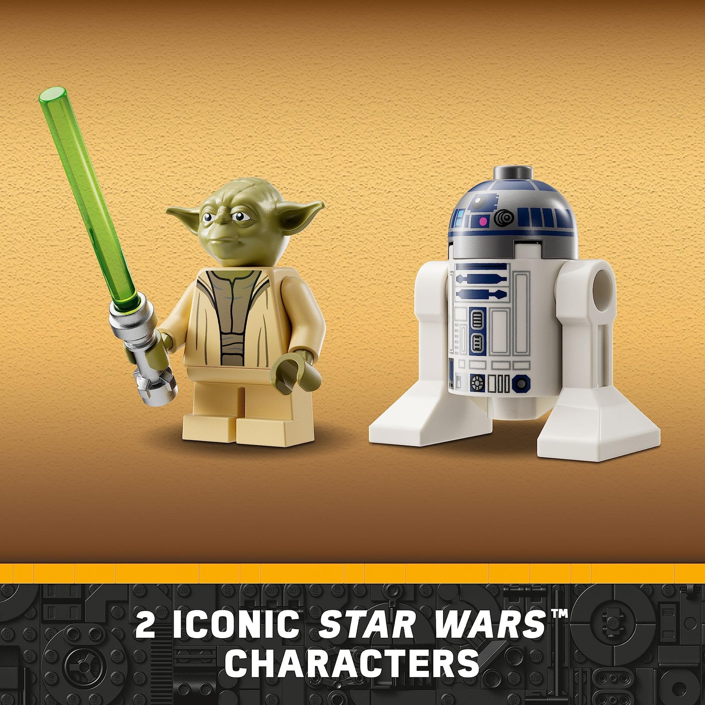 LEGO 75360 Yoda's Jedi Starfighter – The Clone Wars Set with Yoda & R2-D2