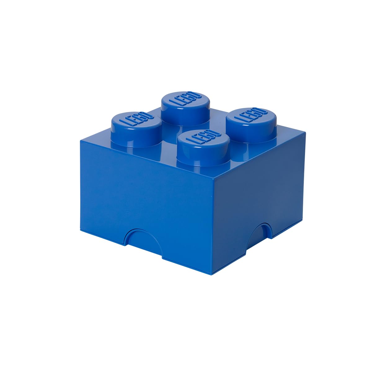 LEGO Storage Brick 4 Knobs Blue – Stackable Desk Organizer & Toy Box (5.6L)