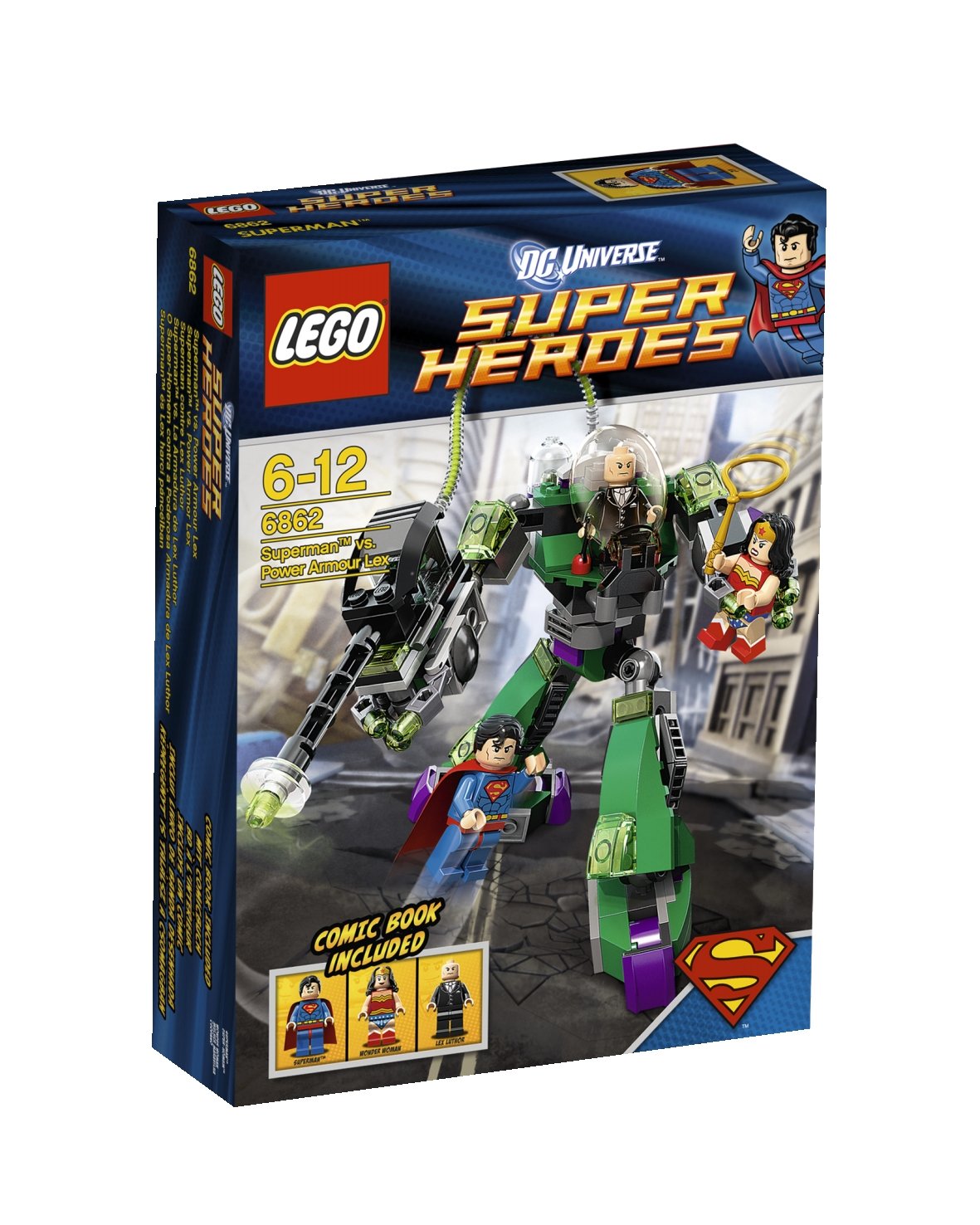 LEGO Super Heroes Superman vs Power Armor Lex 6862 - Kryptonite Robot Battle