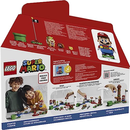 LEGO Super Mario Adventures Starter Course (71360) – Interactive Buildable Toy Set for Kids 6+