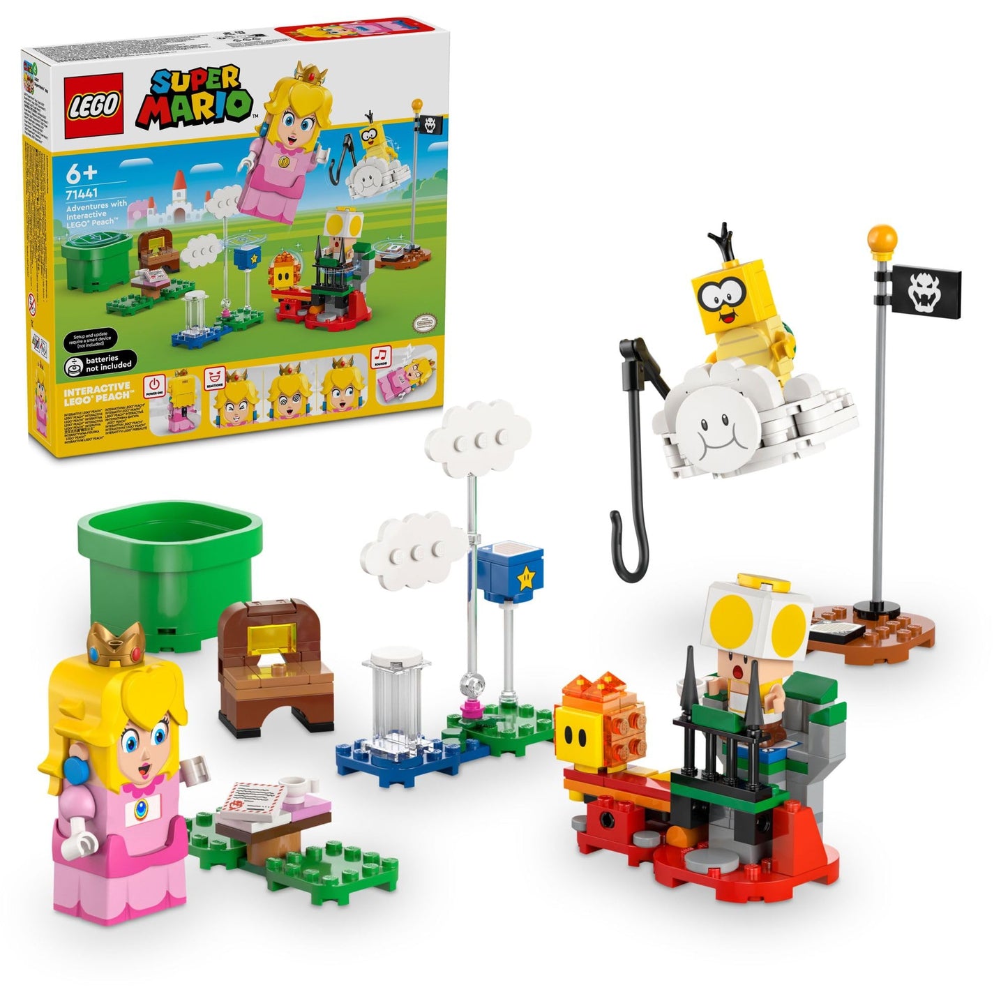 LEGO Super Mario Adventures with Interactive Peach Princess – 208-Piece Playset (71441)