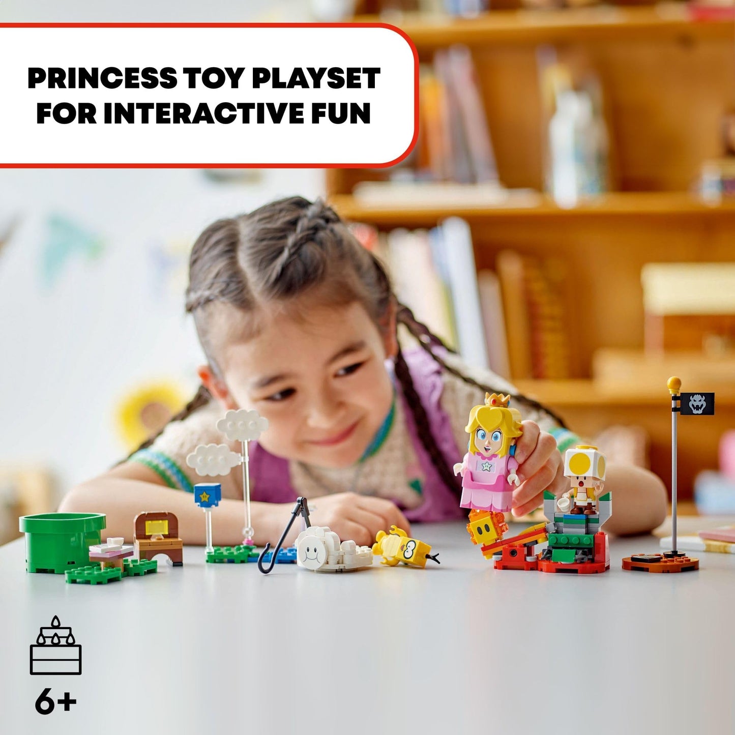 LEGO Super Mario Adventures with Interactive Peach Princess – 208-Piece Playset (71441)