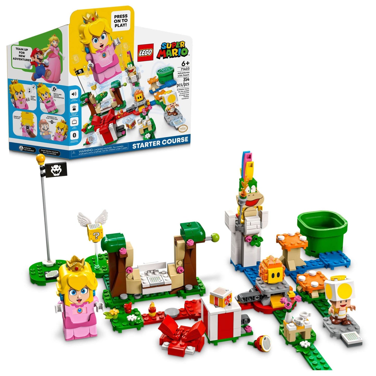 LEGO Super Mario Adventures with Peach Starter Course 71403 – Interactive Buildable Toy