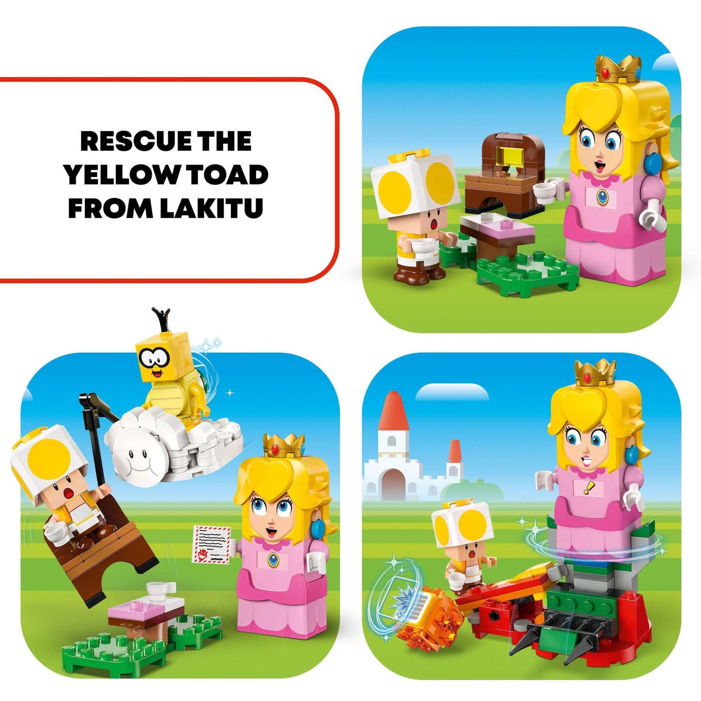 LEGO Super Mario Adventures with Interactive Peach Princess – 208-Piece Playset (71441)
