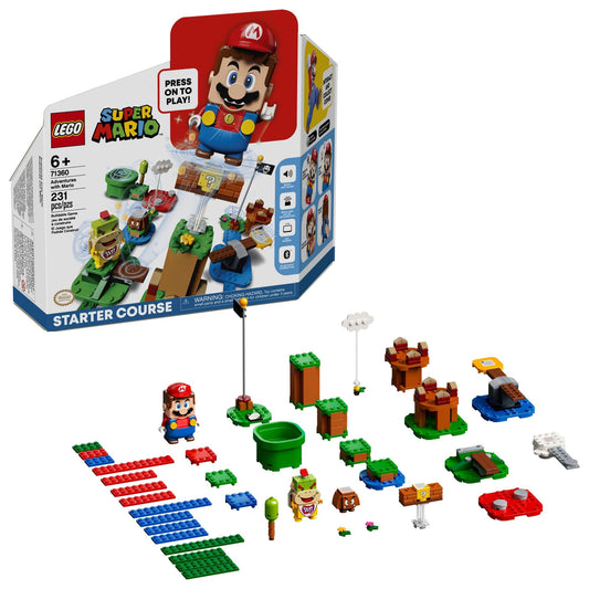 LEGO Super Mario Adventures with Mario Starter Course 71360 – Interactive Buildable Toy for 6+ Fans
