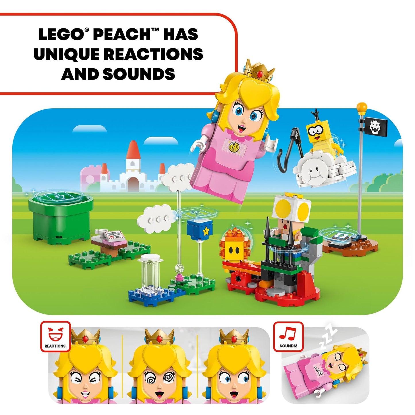 LEGO Super Mario Adventures with Interactive Peach Princess – 208-Piece Playset (71441)