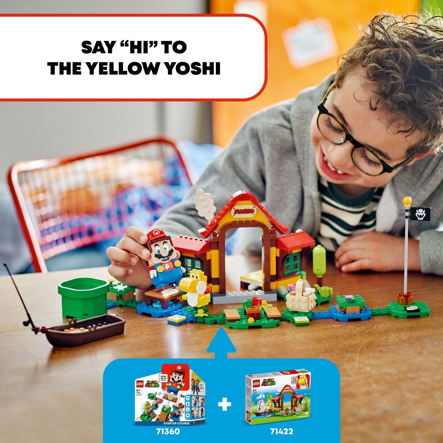 LEGO Super Mario Picnic at Mario's House Expansion Set 71422 – 259-Piece Build-and-Play Kit