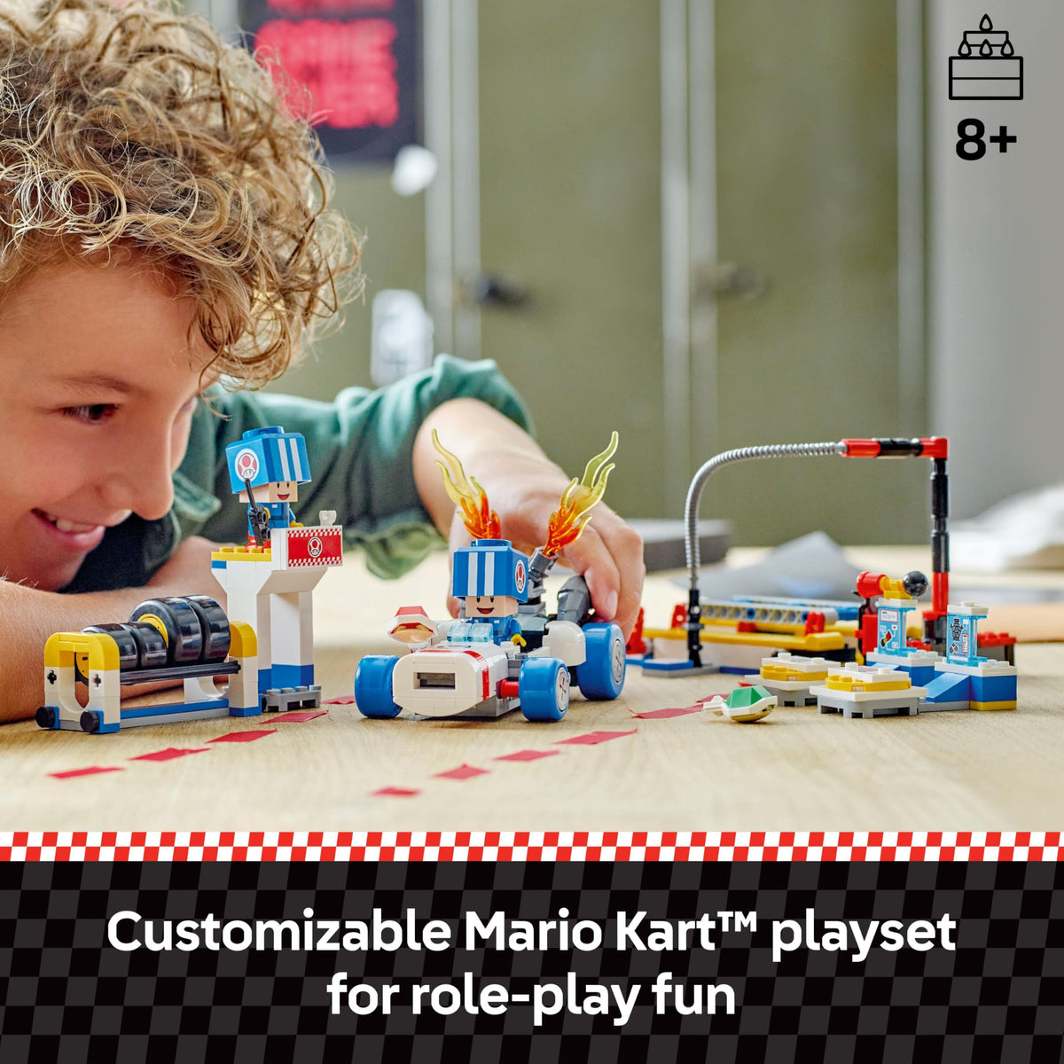 LEGO Super Mario Mario Kart Toad's Garage 72035 – Build & Race Collectible Toy for Kids 8+
