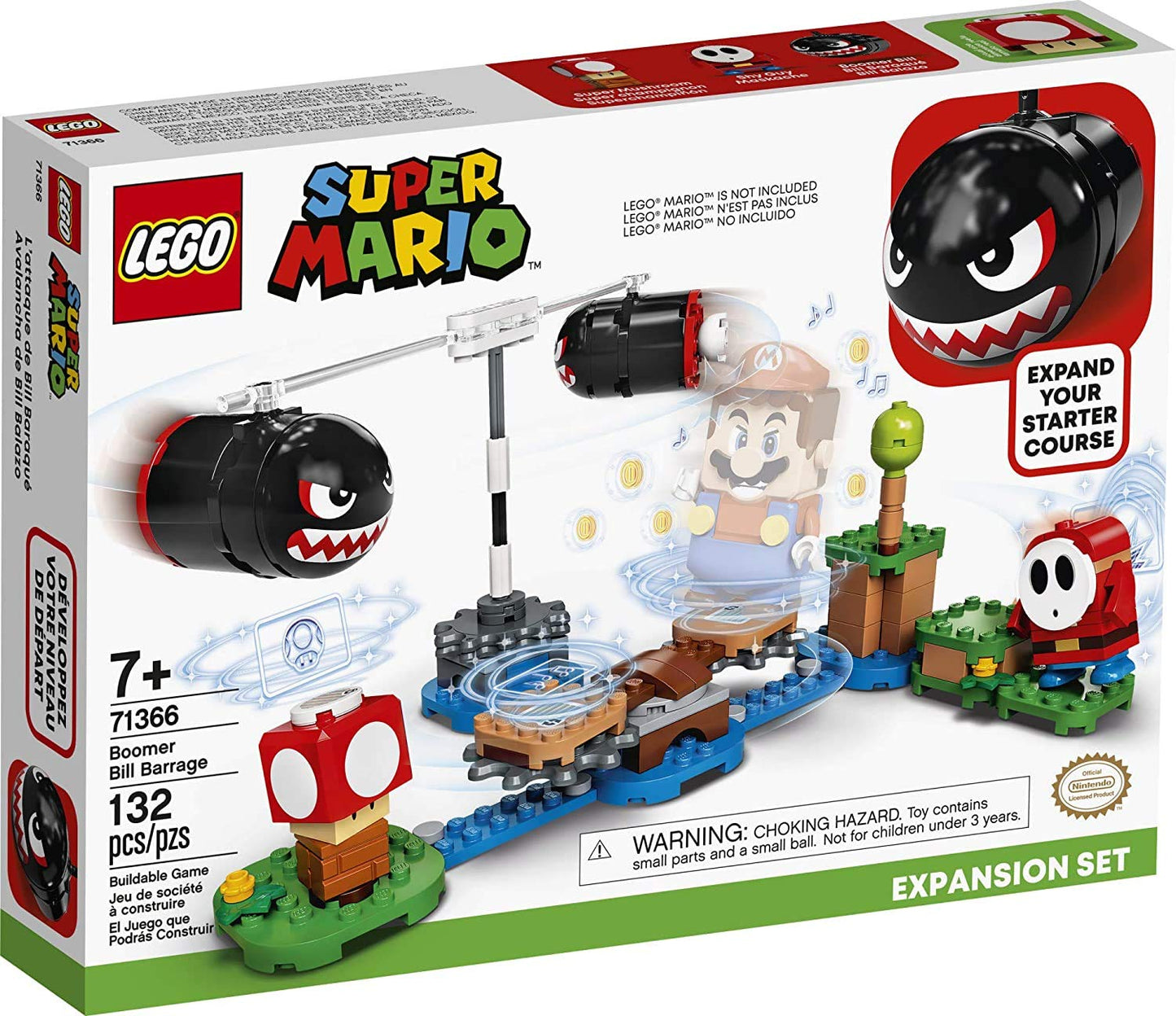 LEGO Super Mario Boomer Bill Barrage Expansion Set 71366 – Fast-Paced Action for Your Starter Course