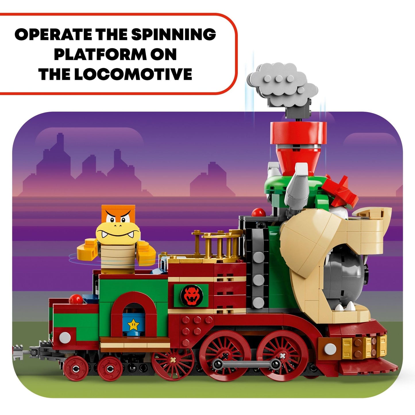 LEGO Super Mario Bowser Express Train 71437 – 1,392-Piece Building Set (Ages 9+)