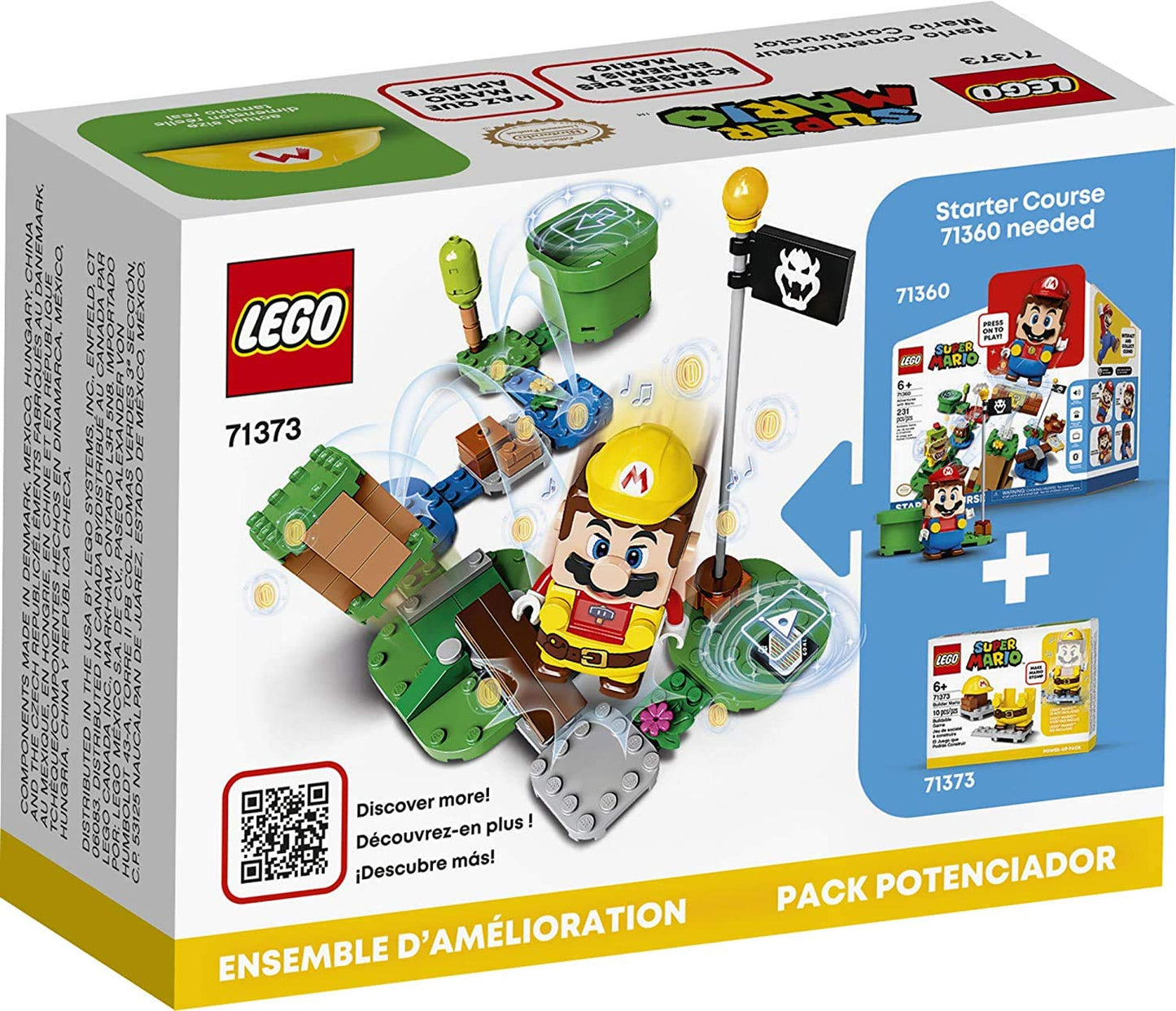 LEGO Super Mario Builder Mario Power-Up Pack 71373 – Building Kit for Kids