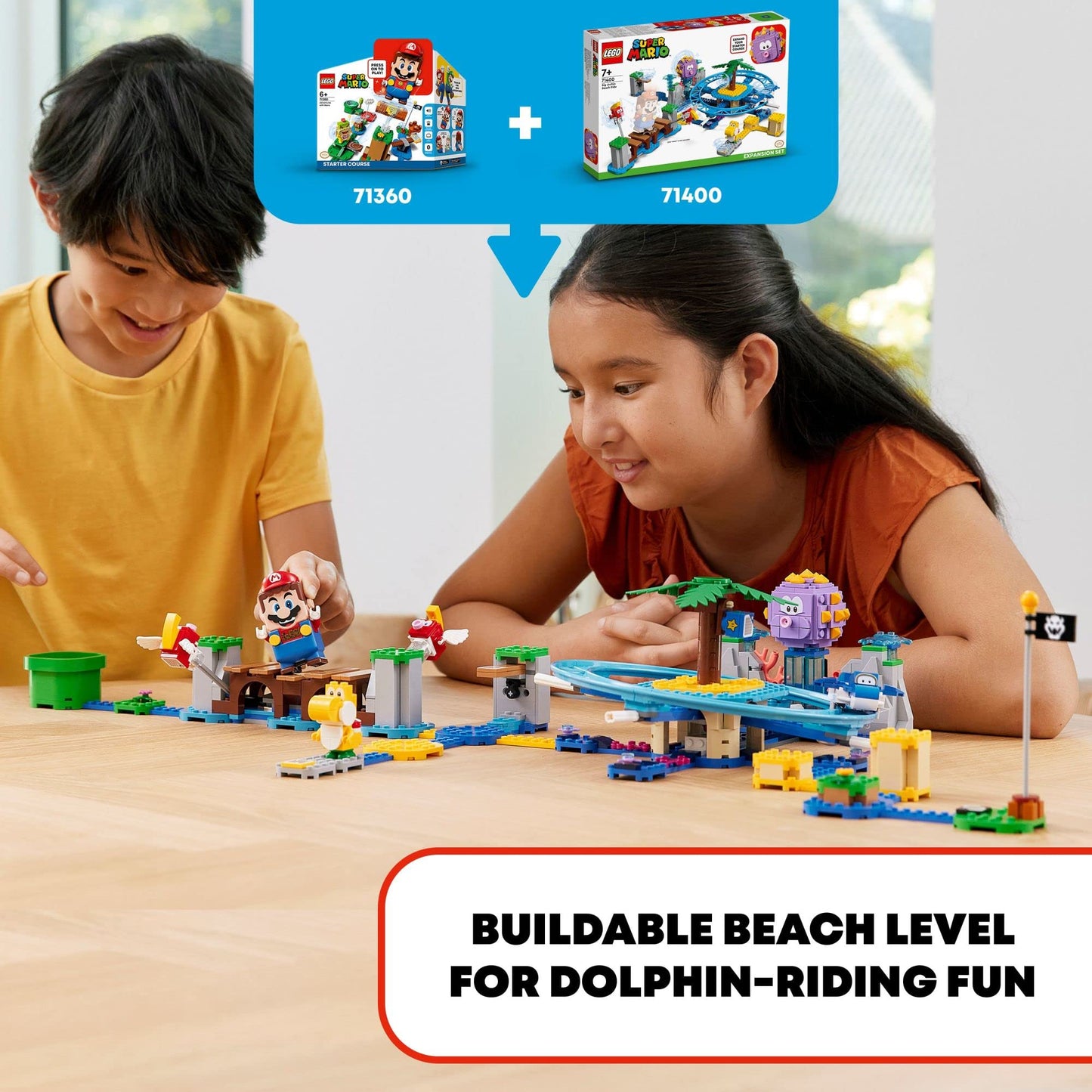 LEGO Super Mario Big Urchin Beach Ride Expansion Set 71400 – 536 Pieces, Ages 7+