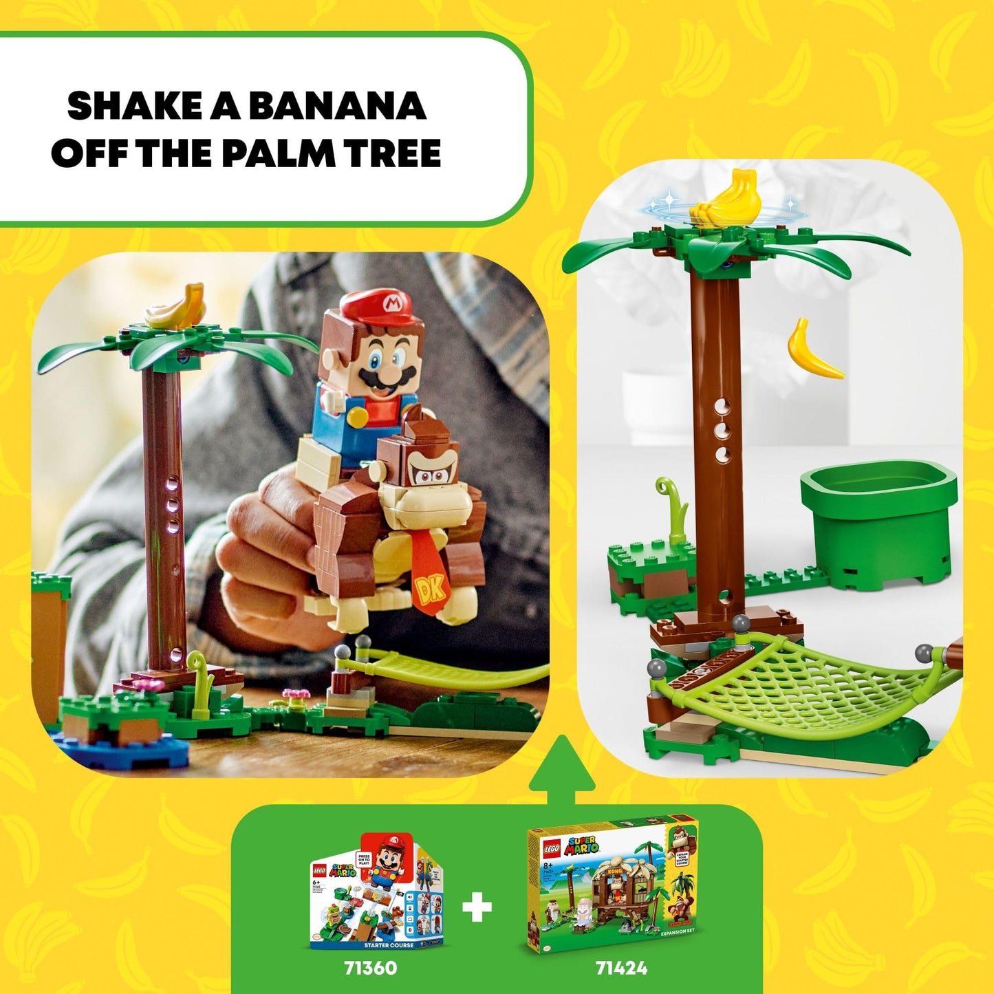 LEGO Super Mario Donkey Kong's Tree House Expansion Set (71424) – 555 Pieces