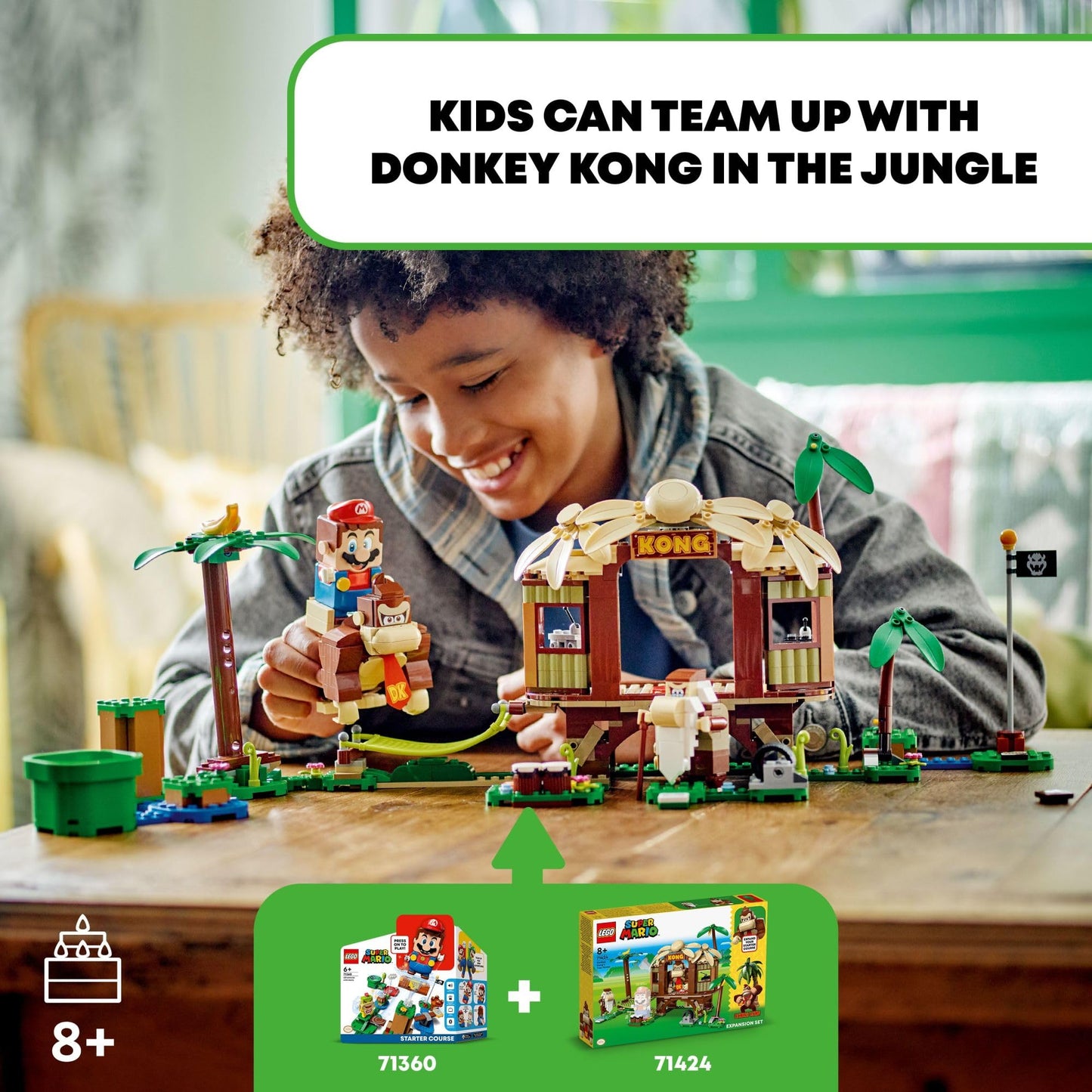 LEGO Super Mario Donkey Kong's Tree House Expansion Set (71424) – 555 Pieces