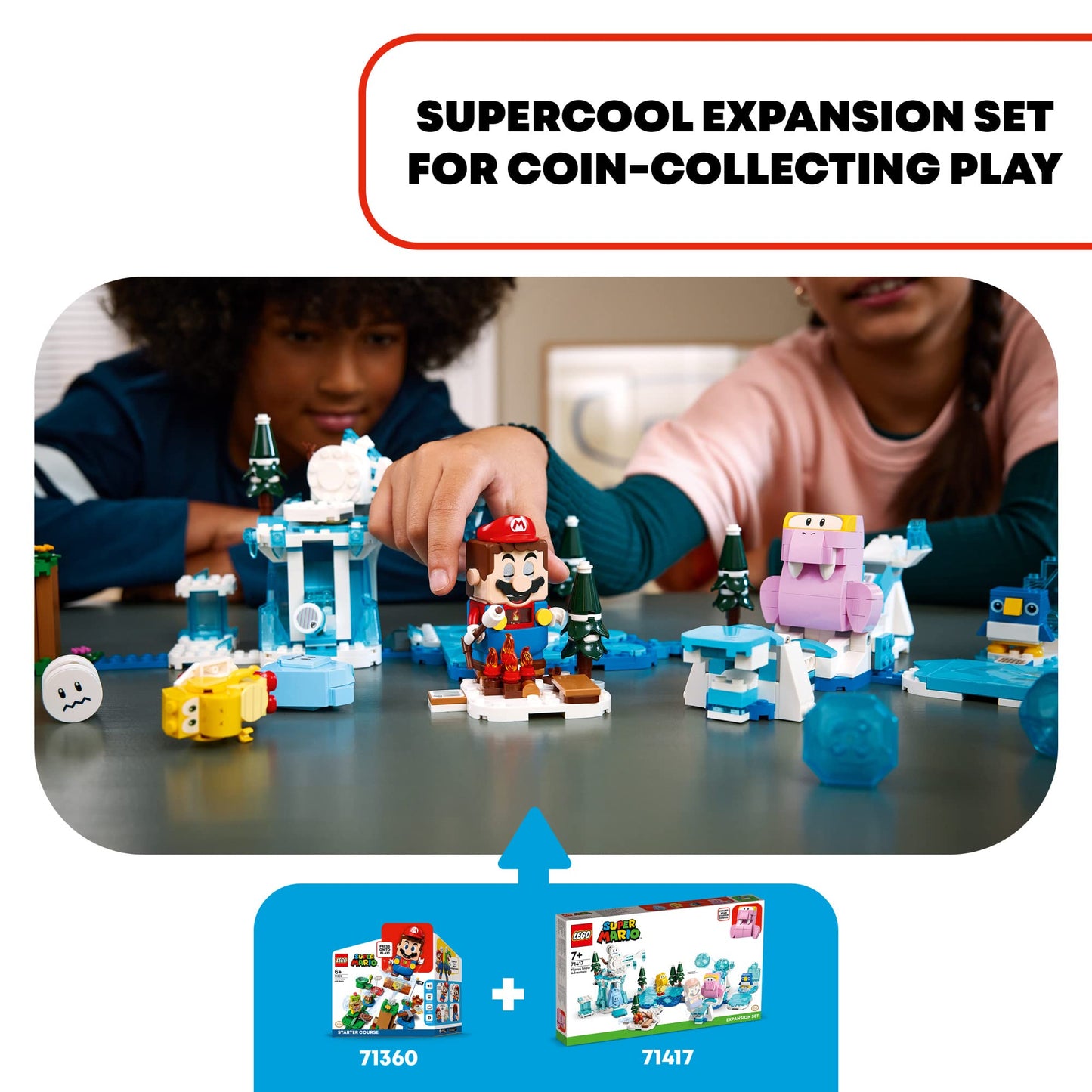 LEGO Super Mario Fliprus Snow Adventure Expansion Set 71417 – Ice Level Play (Starter Course Required)