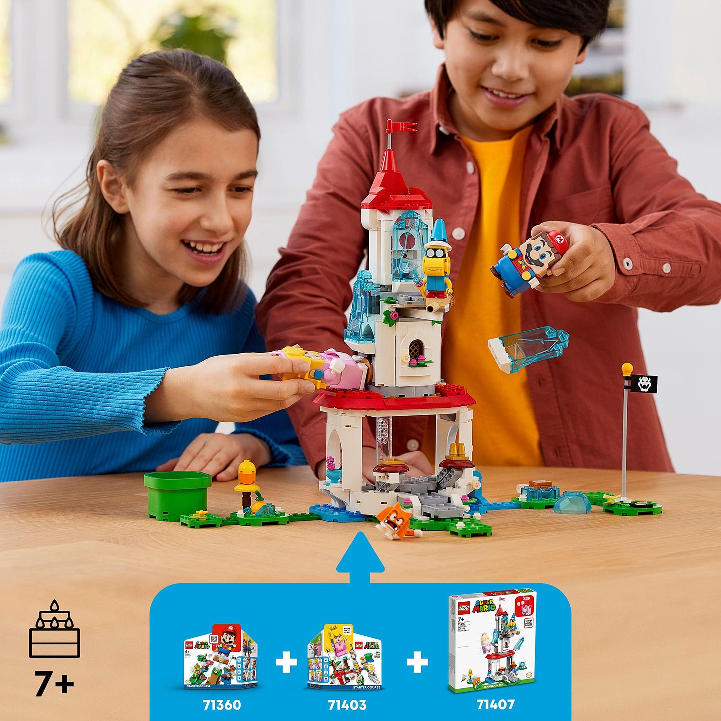 LEGO Super Mario Cat Peach Suit & Frozen Tower Expansion 71407 - 494 Pieces