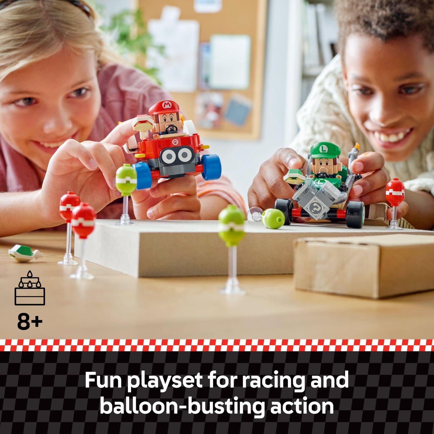 LEGO Super Mario Mario Kart: Baby Mario vs Baby Luigi (72034) – Collectible Toy for Kids 8+